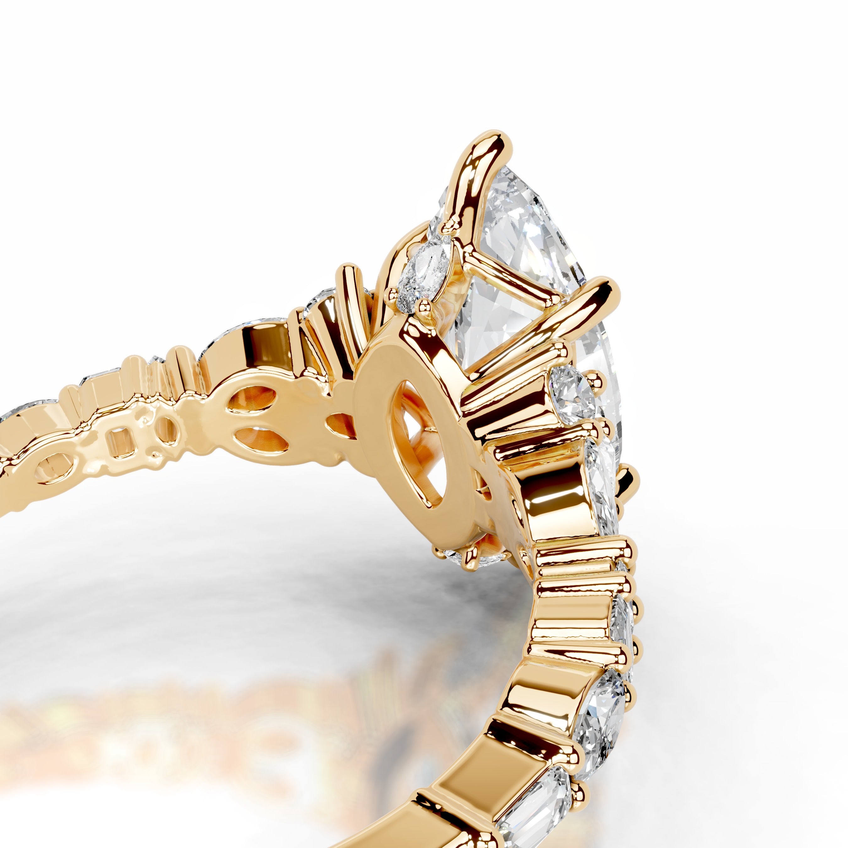 Tula Diamond Engagement Ring - 18K Yellow Gold、mySite、hinf8tx79