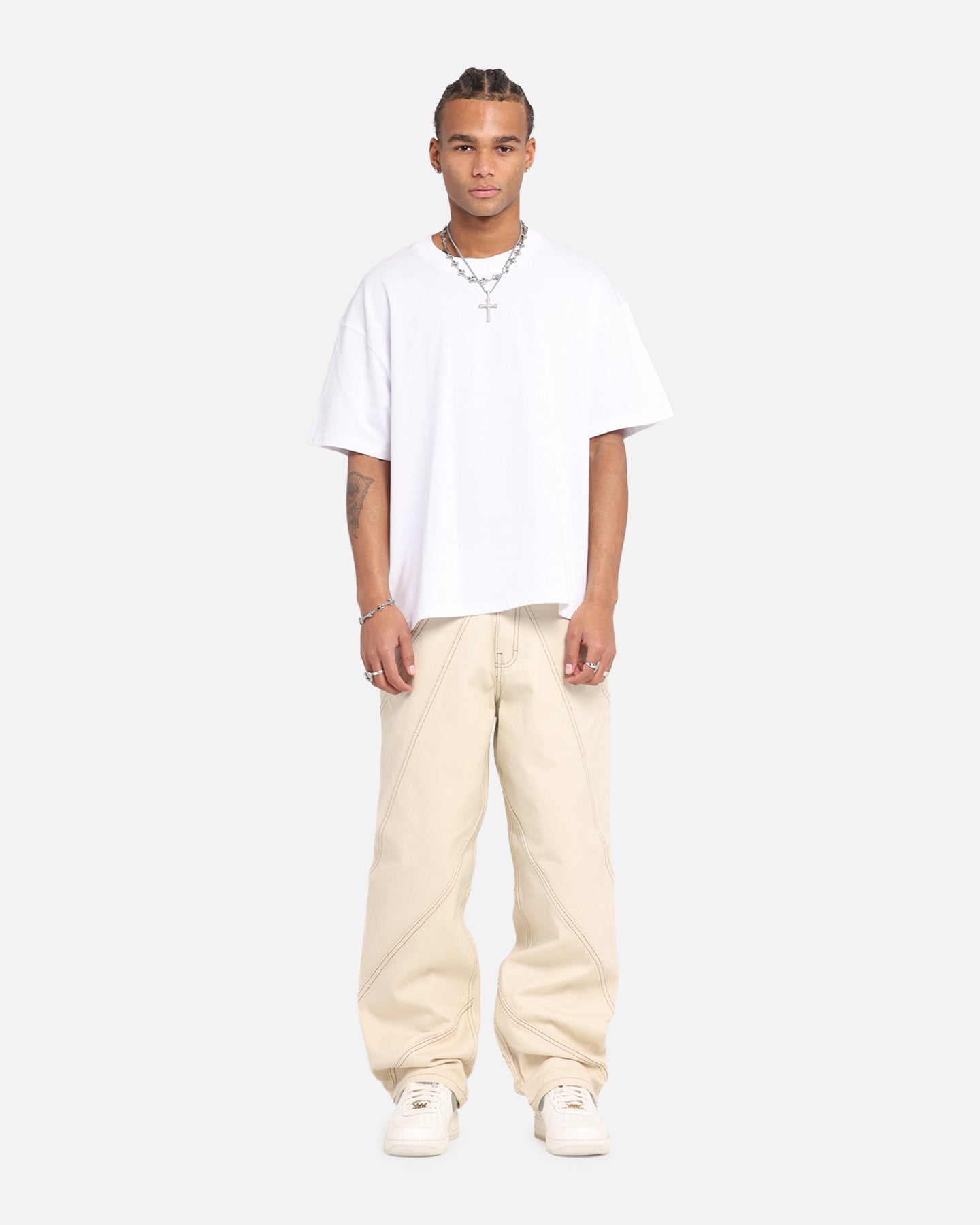 Honor The Gift Racing Panel Pants Bone、mySite、zt4zffjzw