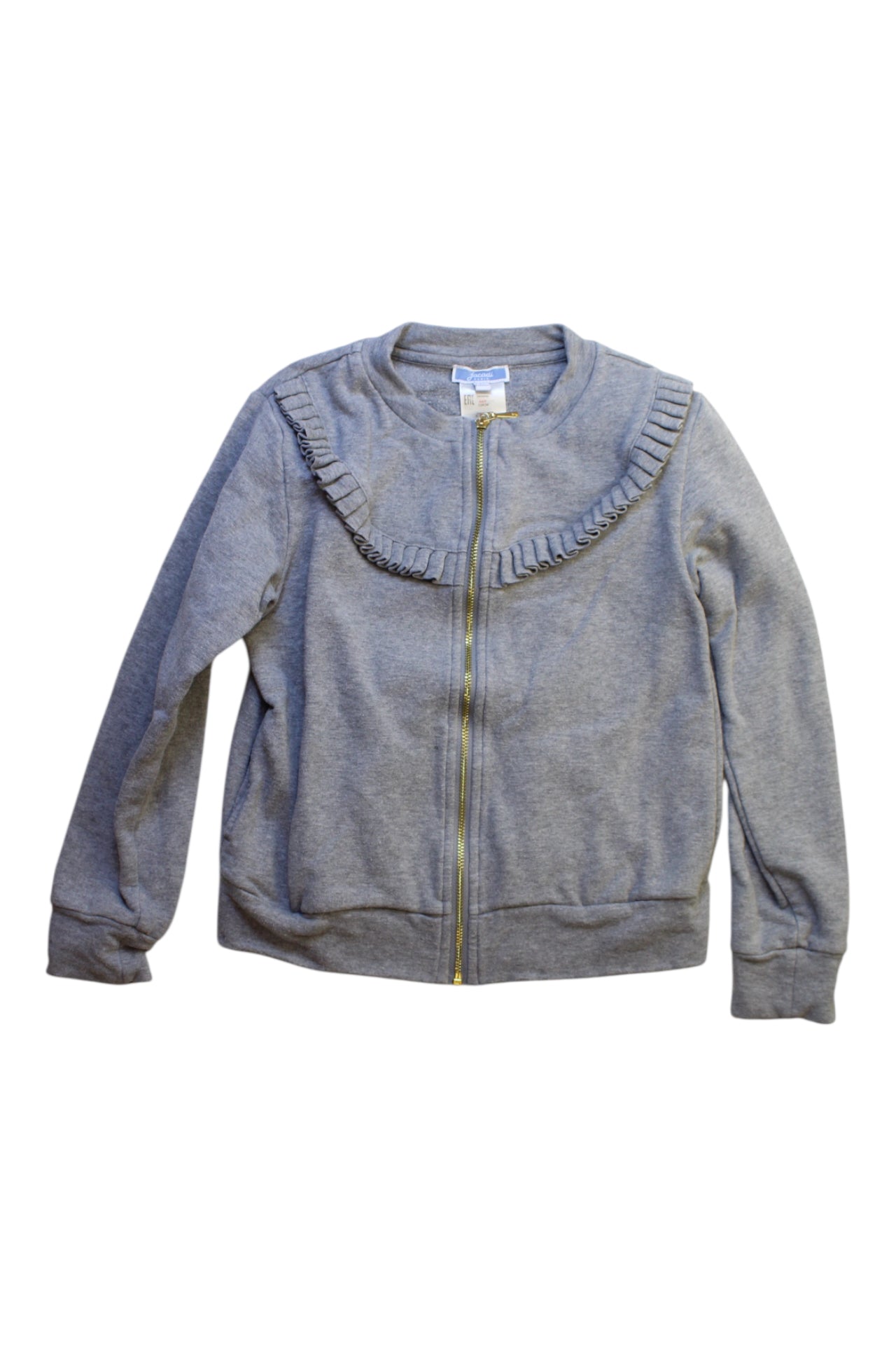 Jacadi Ruffled Zippered Sweatshirt 8Y、mySite、g9winljtr