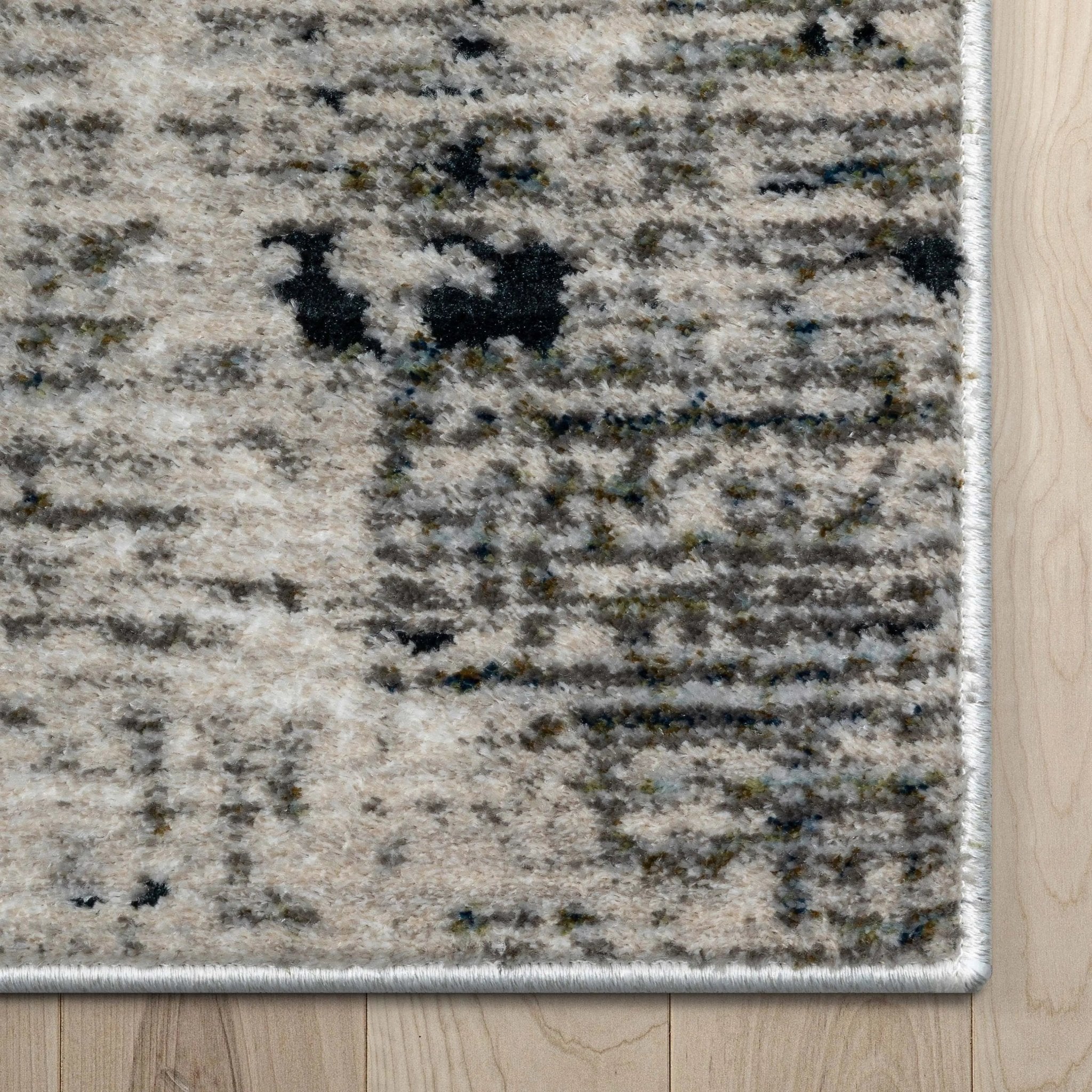 Abstract Modern Distressed Grey Navy High-Low Rug、mySite、gigharbornorthrealestate