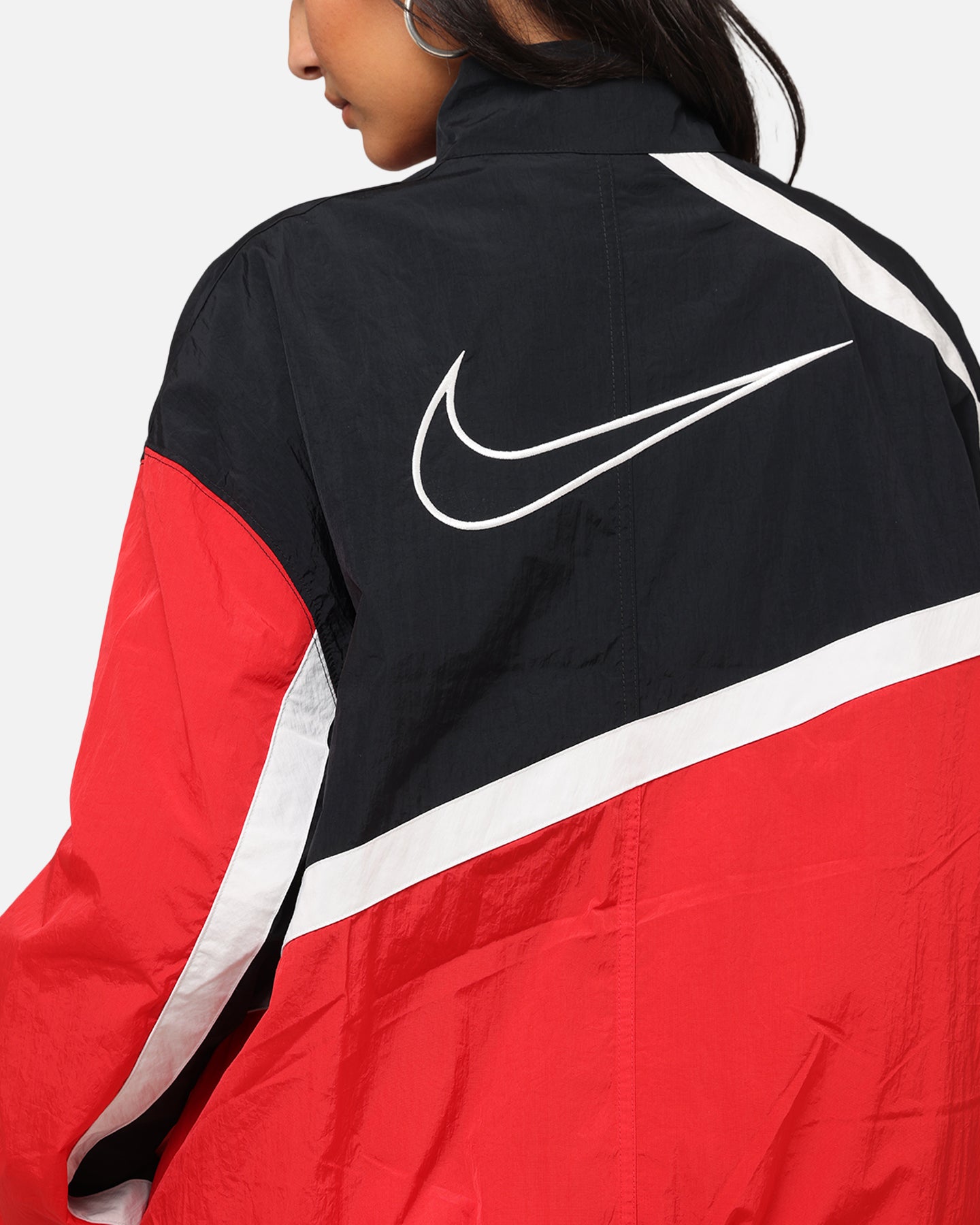 Nike Women's Oversized Street Woven Jacket University Red/Black/Sail、mySite、zt4zffjzw