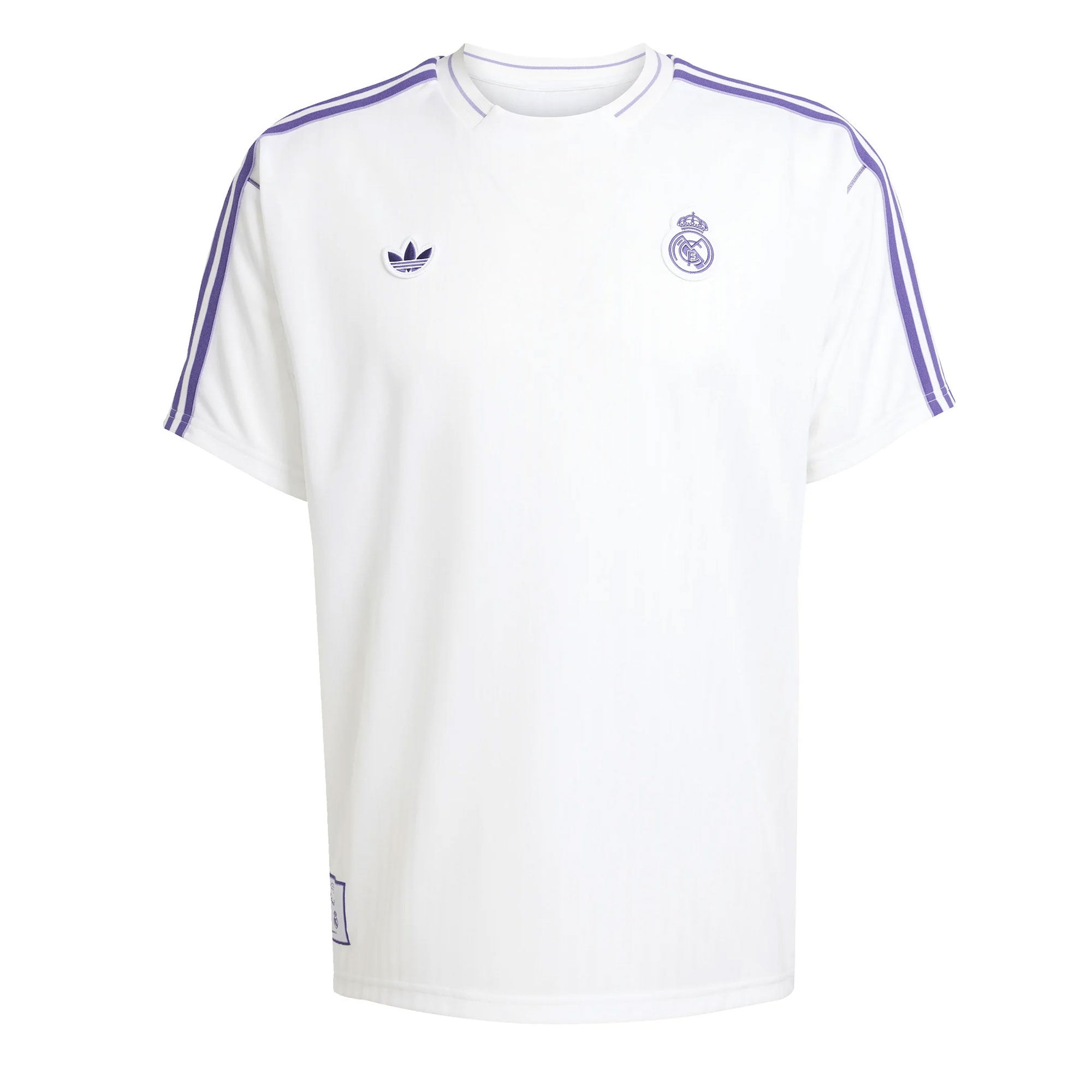 adidas Men's Real Madrid Terrace Icon Jersey White/Purple、mySite、noshort