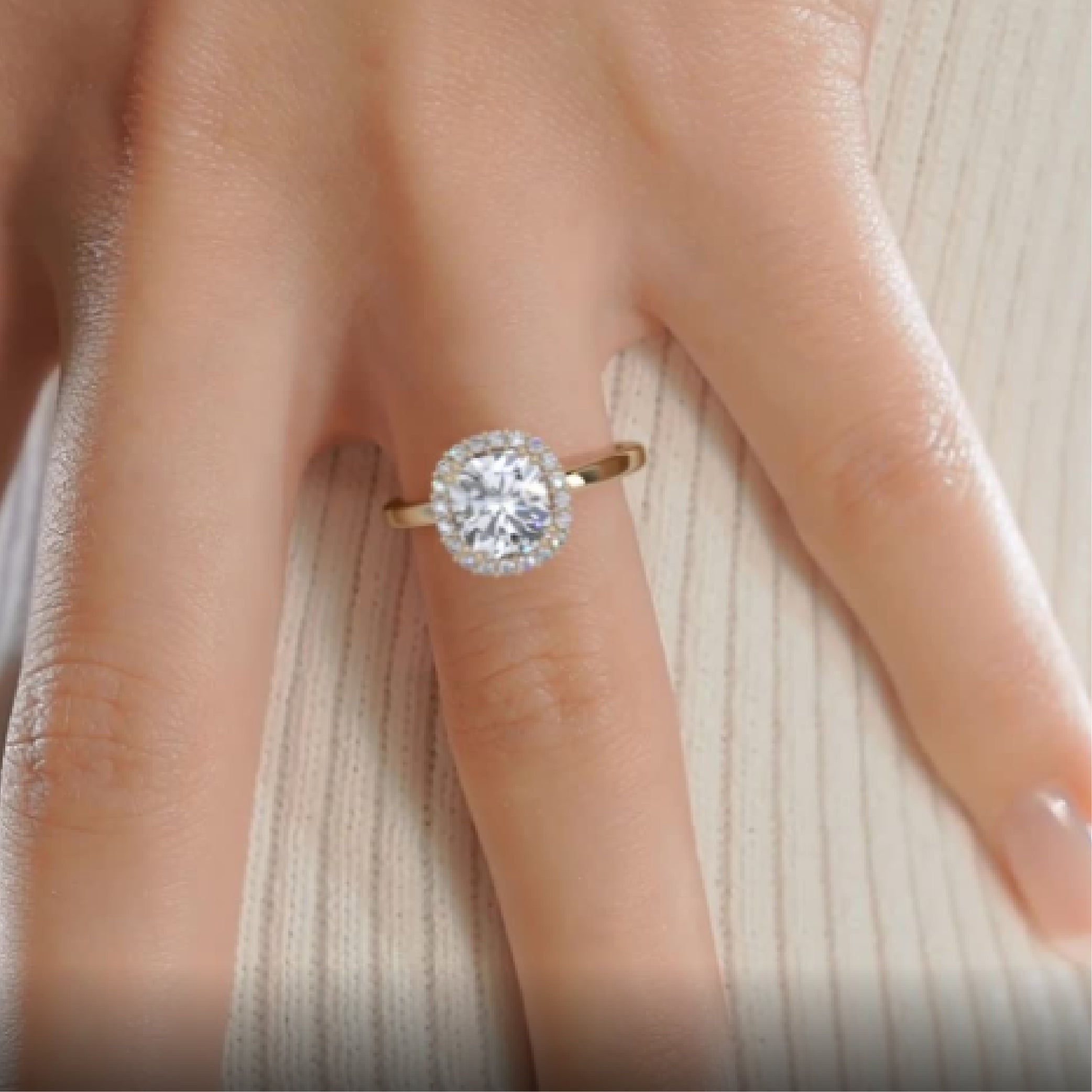 Bailey Lab Grown Diamond Ring -18K Yellow Gold、mySite、hinf8tx79