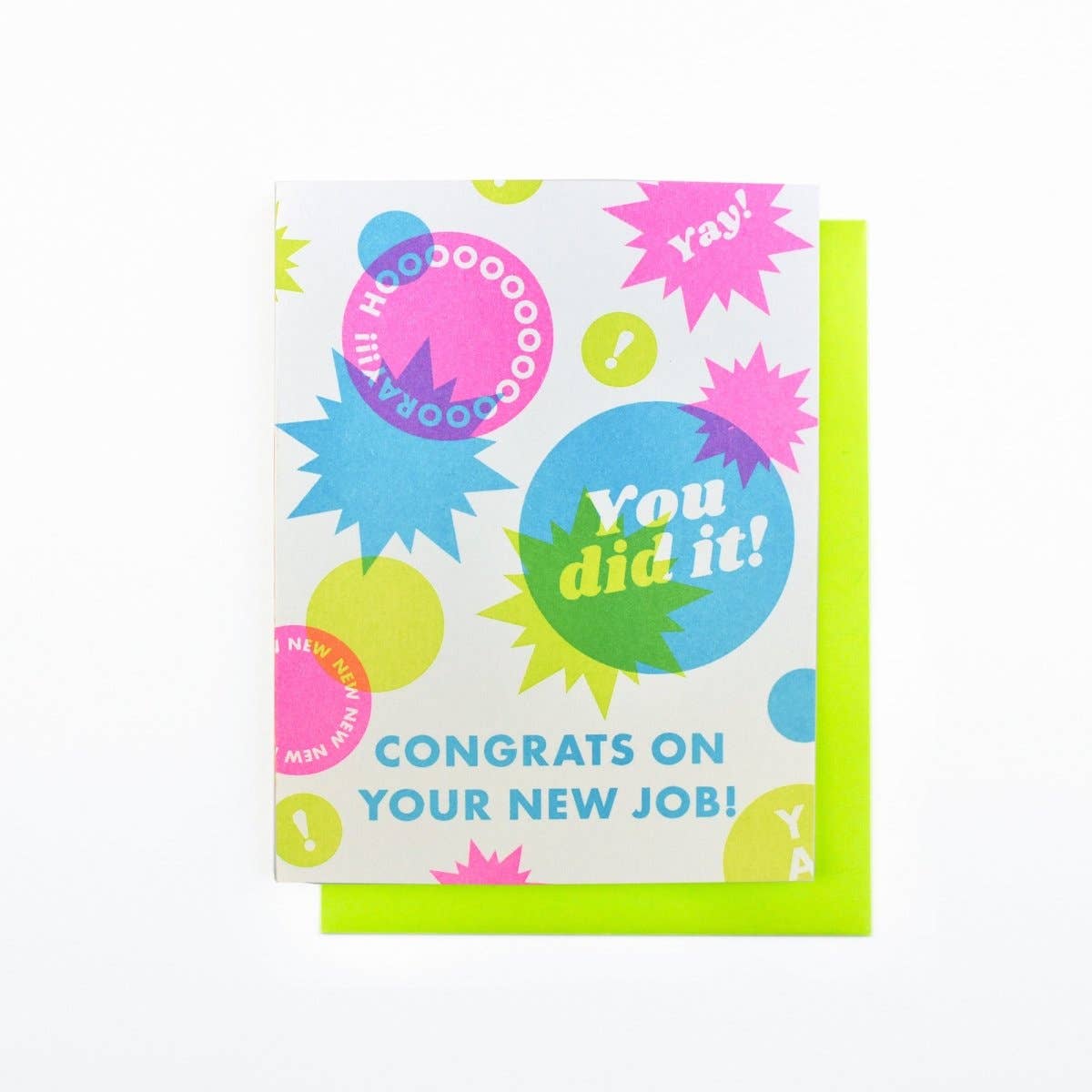 Next Chapter - Congrats on Your New Job! - Risograph Greeting Card: Single、mySite、garagedoors4me
