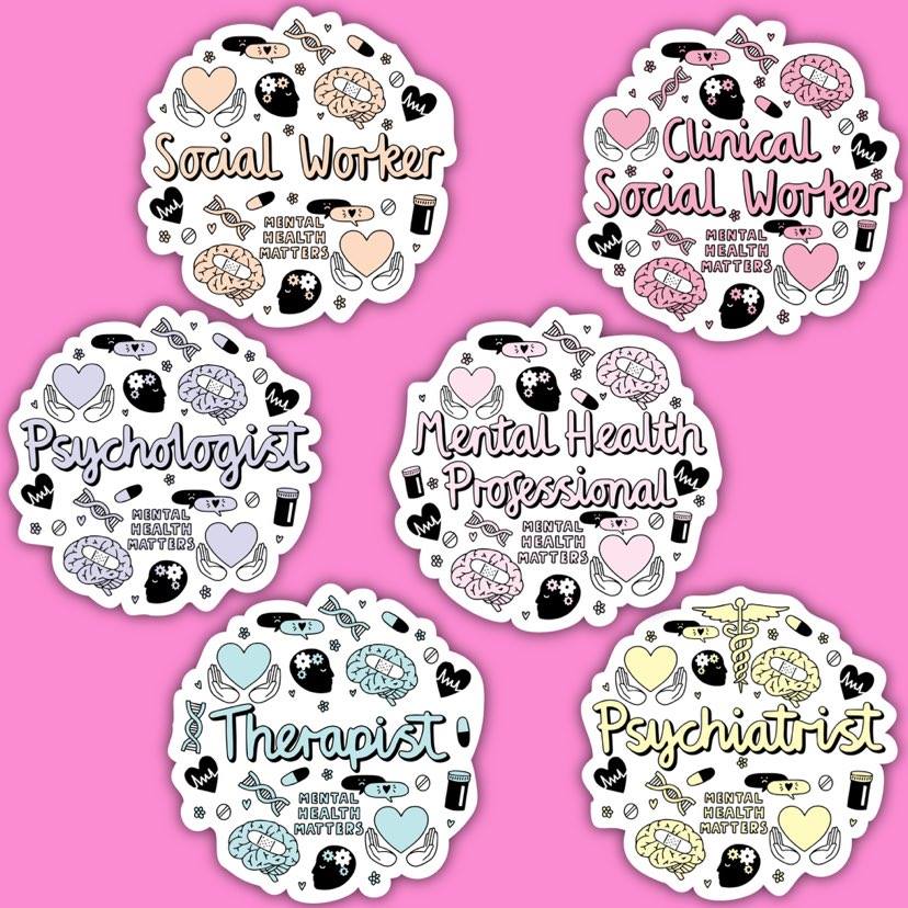  Mental Health Professionals Sticker Pack、mySite、elrpsem3k