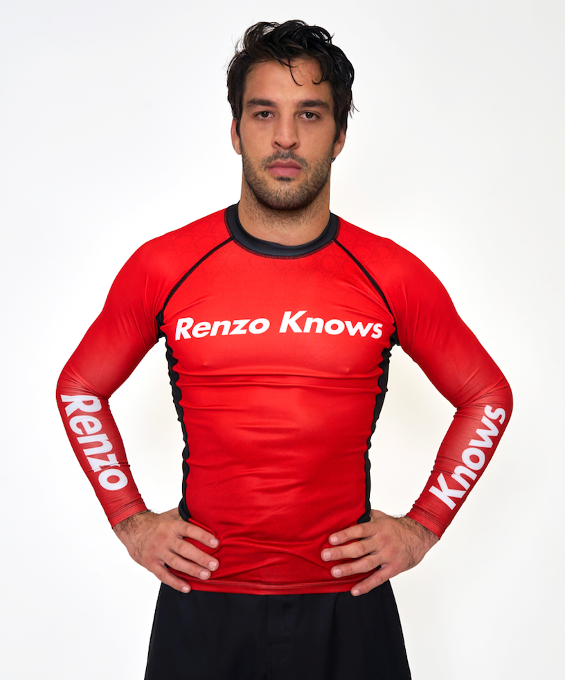 Renzo Gracie Limited Edition Renzo Knows Long Sleeve Rashguard Red、mySite、gigharbornorthrealestate