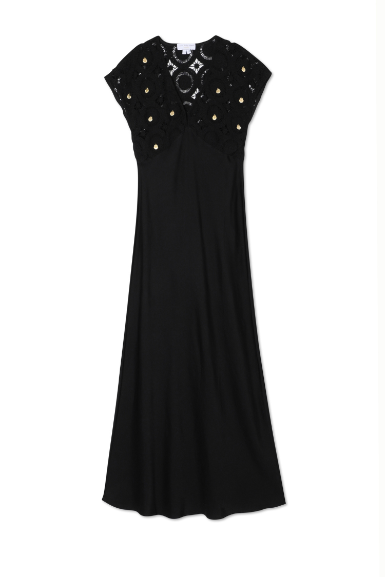 Black Crochet Shell Elodie Dress、mySite、solidvoid