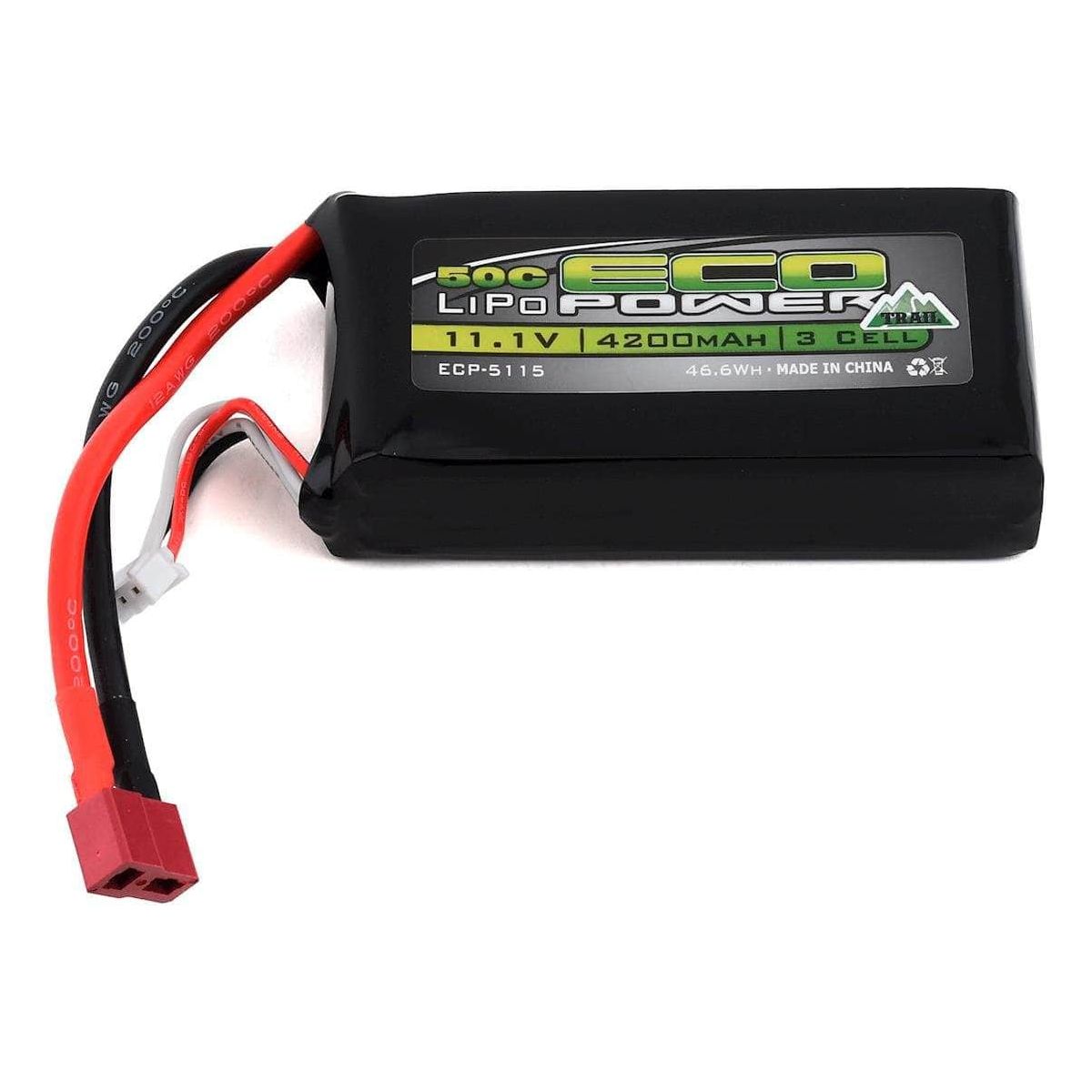  ECP-5115, EcoPower Trail 3S Shorty 50C LiPo Battery (11.1V/4200mAh)、mySite、merchandisen