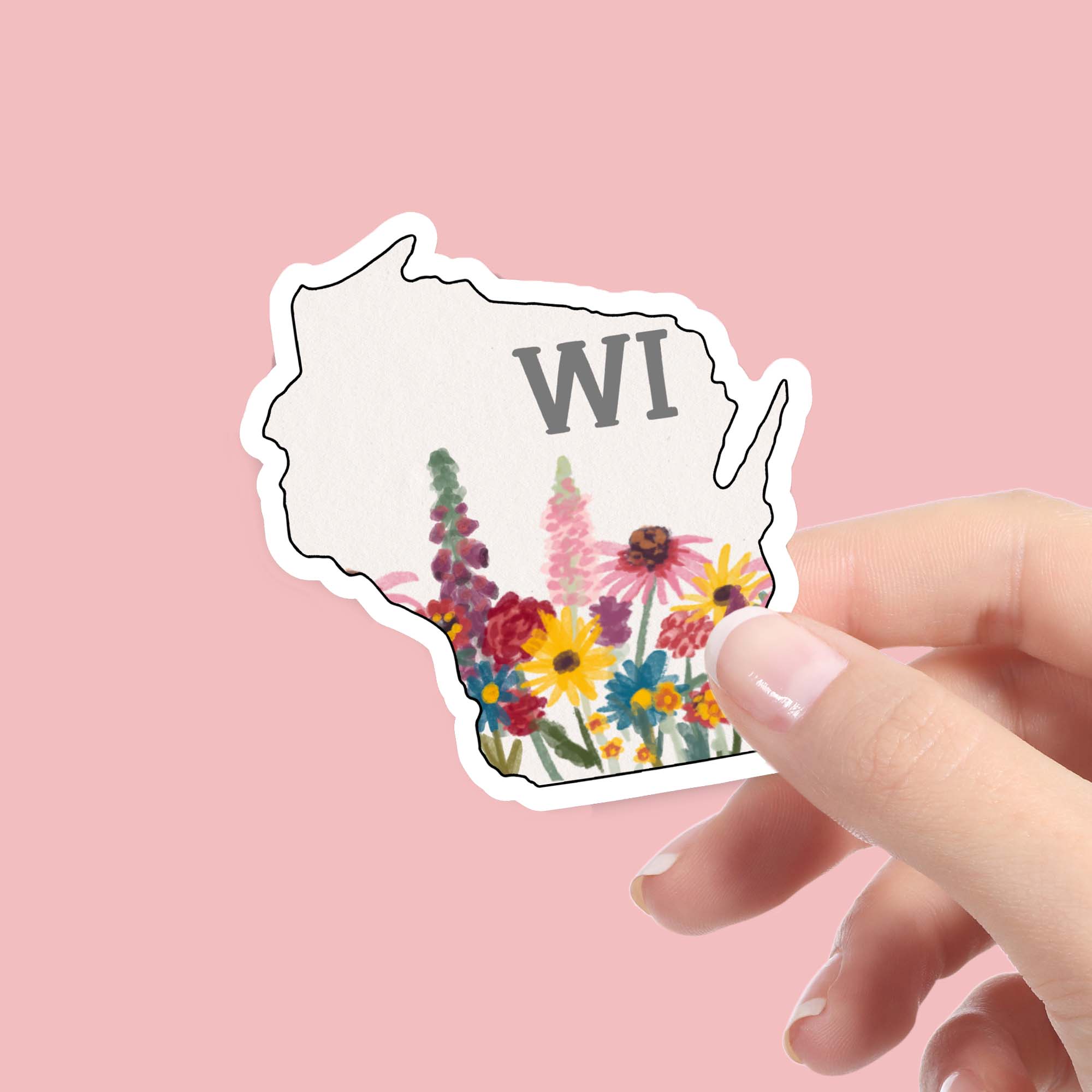  Wisconsin Painterly Pattern Sticker、mySite、ghnorth