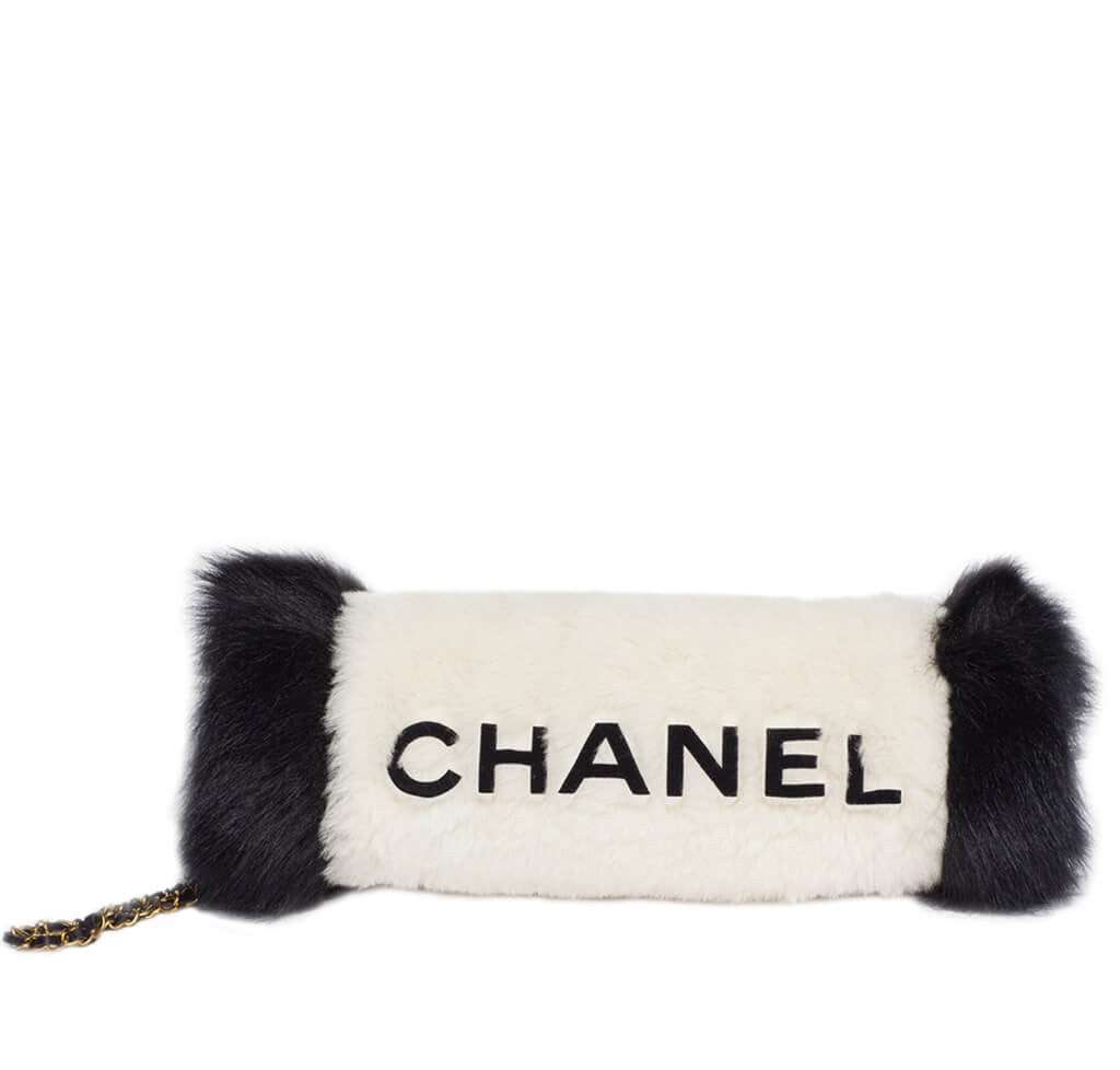 Chanel Muff Bag Black White Fur、mySite、garminoutage.com
