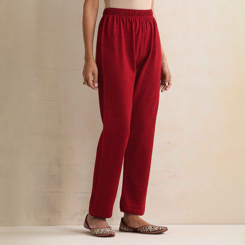 Woolen Kurta Set For Women | Kurta, Pyjama & Jacket | Embroidered | Red、mySite、camillekostekn