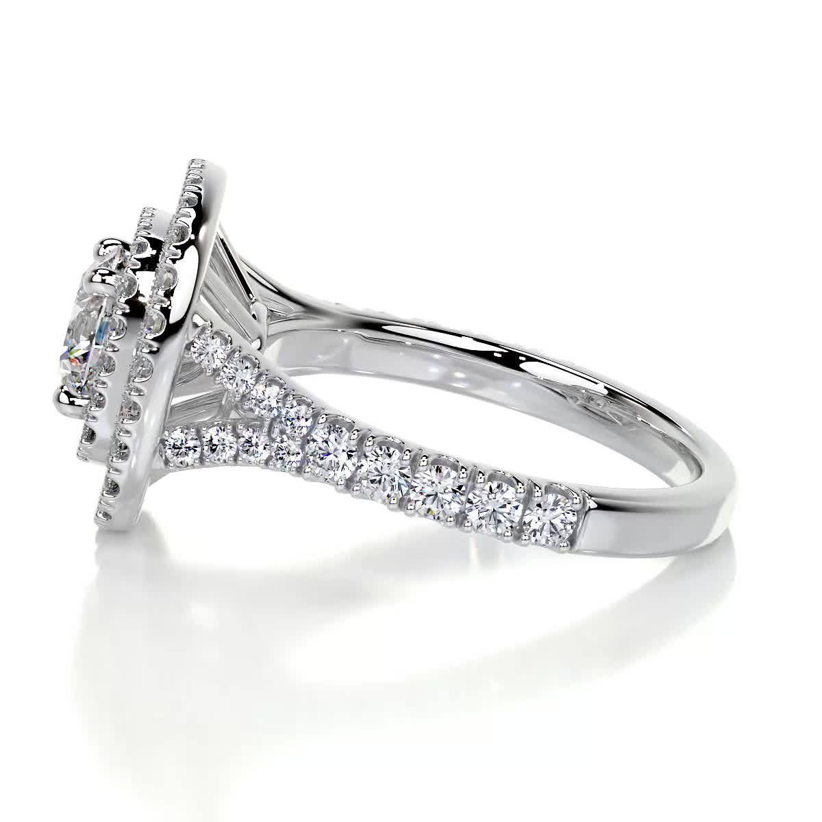 Natalie Lab Grown Diamond Ring -14K White Gold、mySite、hinf8tx79