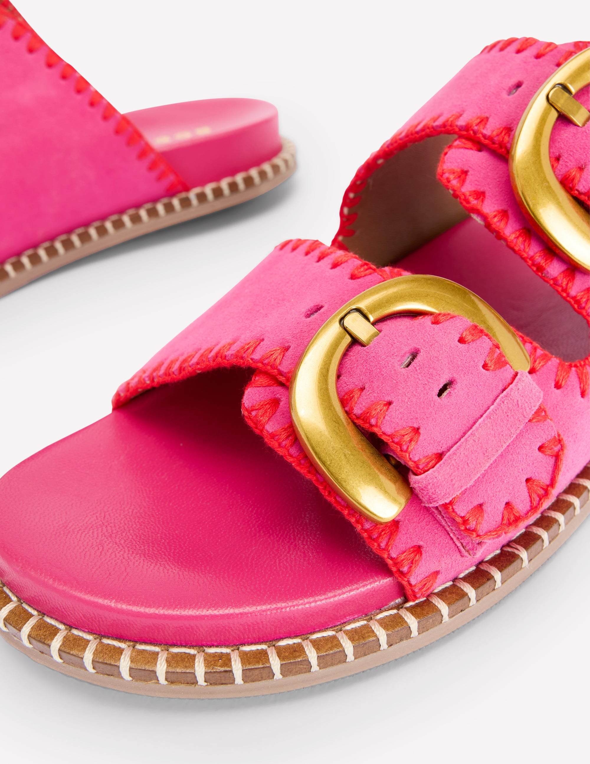  Alberta Footbed Sandal-Festival Pink/Post Box Red、mySite、ashleygrahame