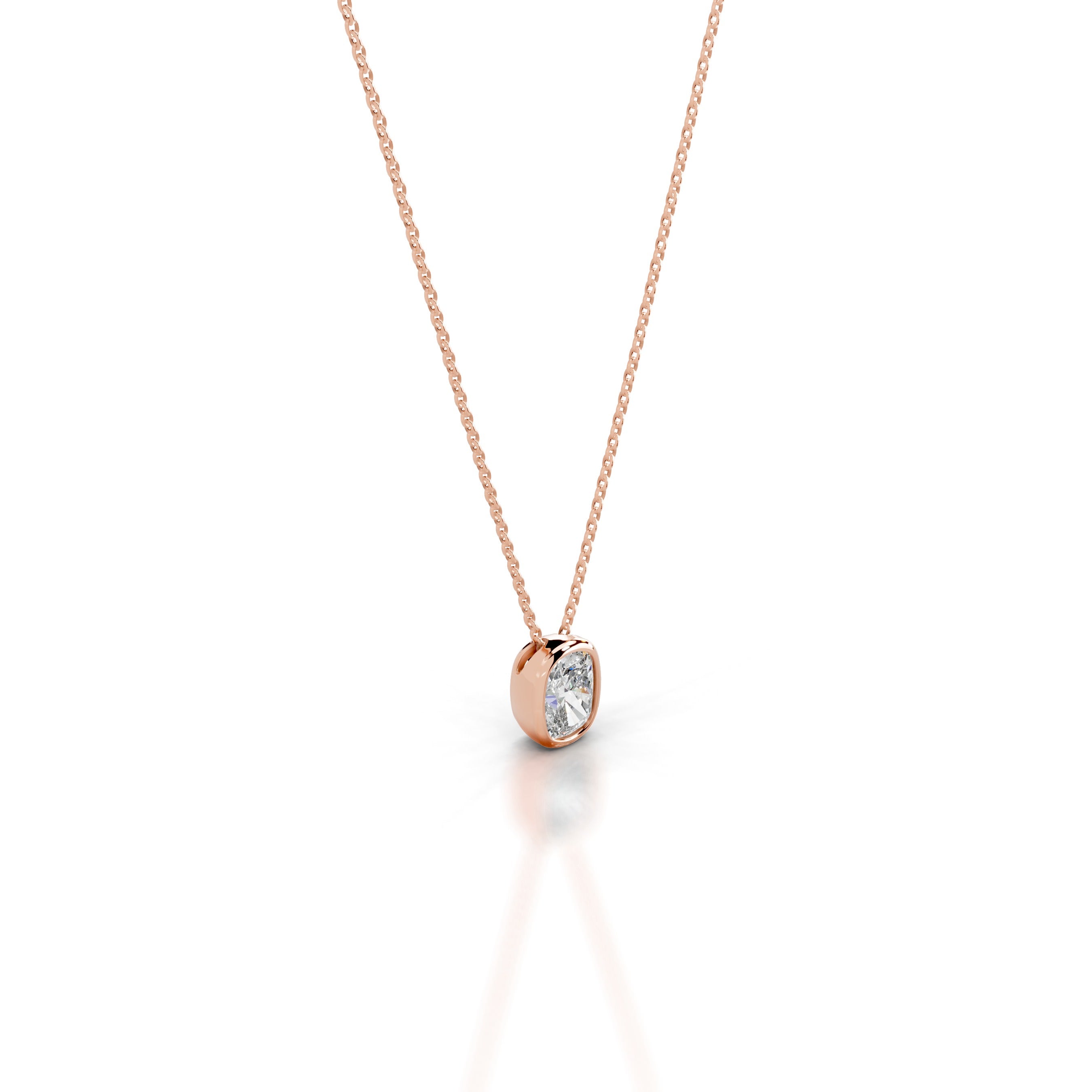 Gianna Lab Grown Diamond Pendant - 14K Rose Gold、mySite、hinf8tx79