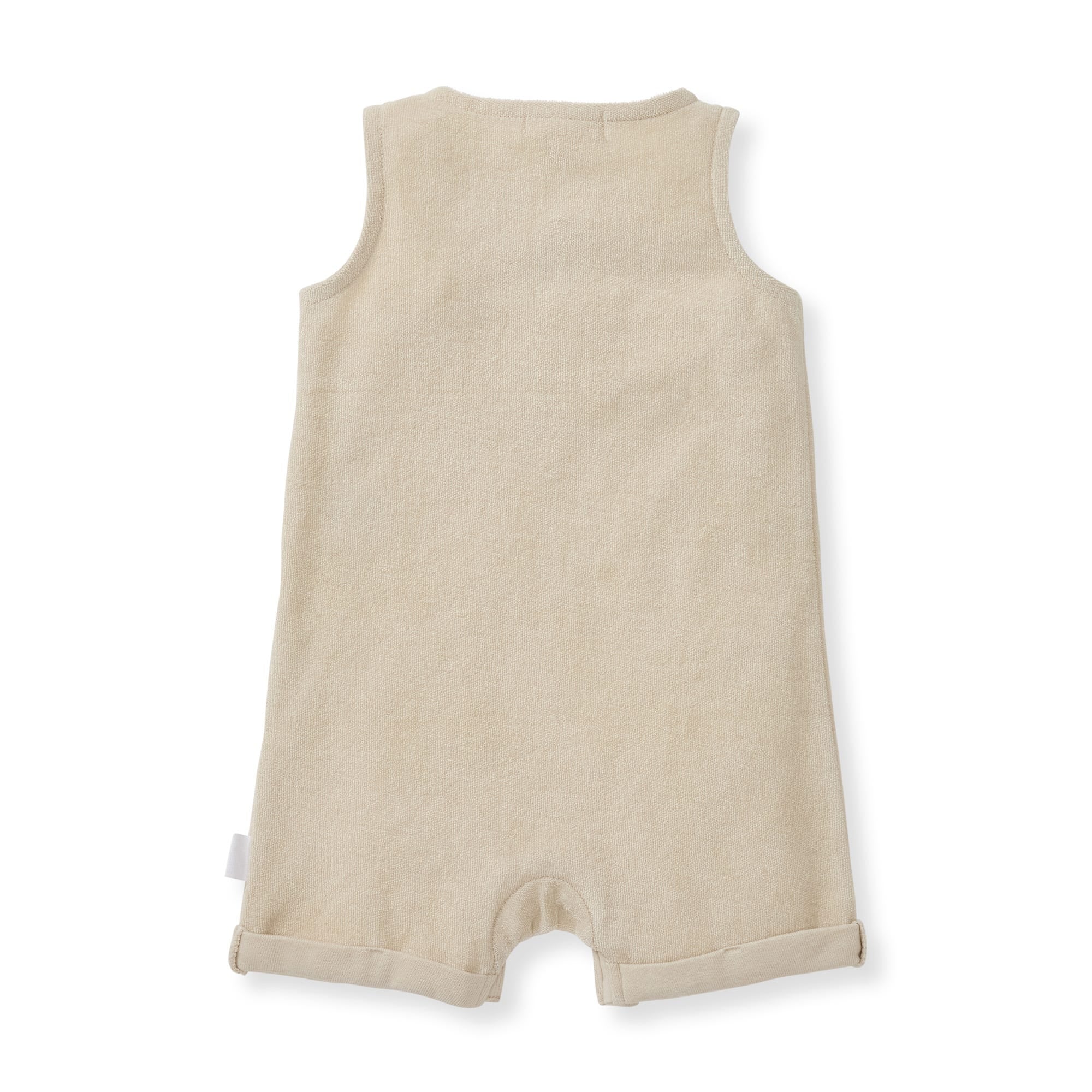 Organic Cotton Terry Romper - Fossil、mySite、g9winljtr