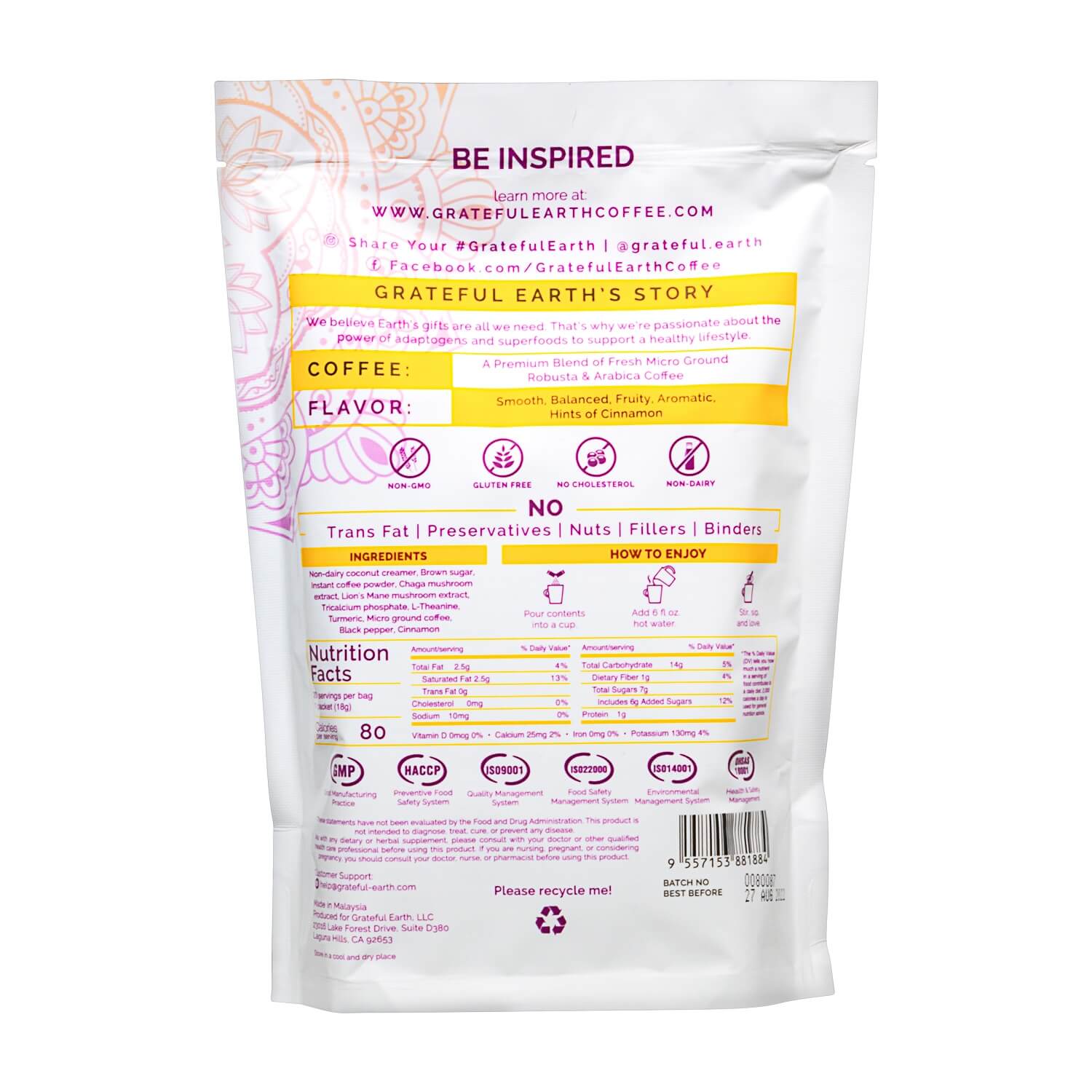 Medium Roast Mushroom Coffee | Super Brain Blend | 6 Nootropics、mySite、gigharbornorthrealestate