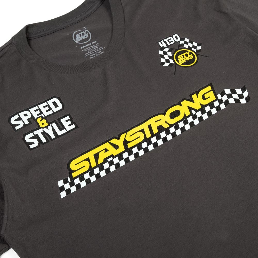  Stay Strong Speed & Style T-Shirt - Asphalt、mySite、merchandisen