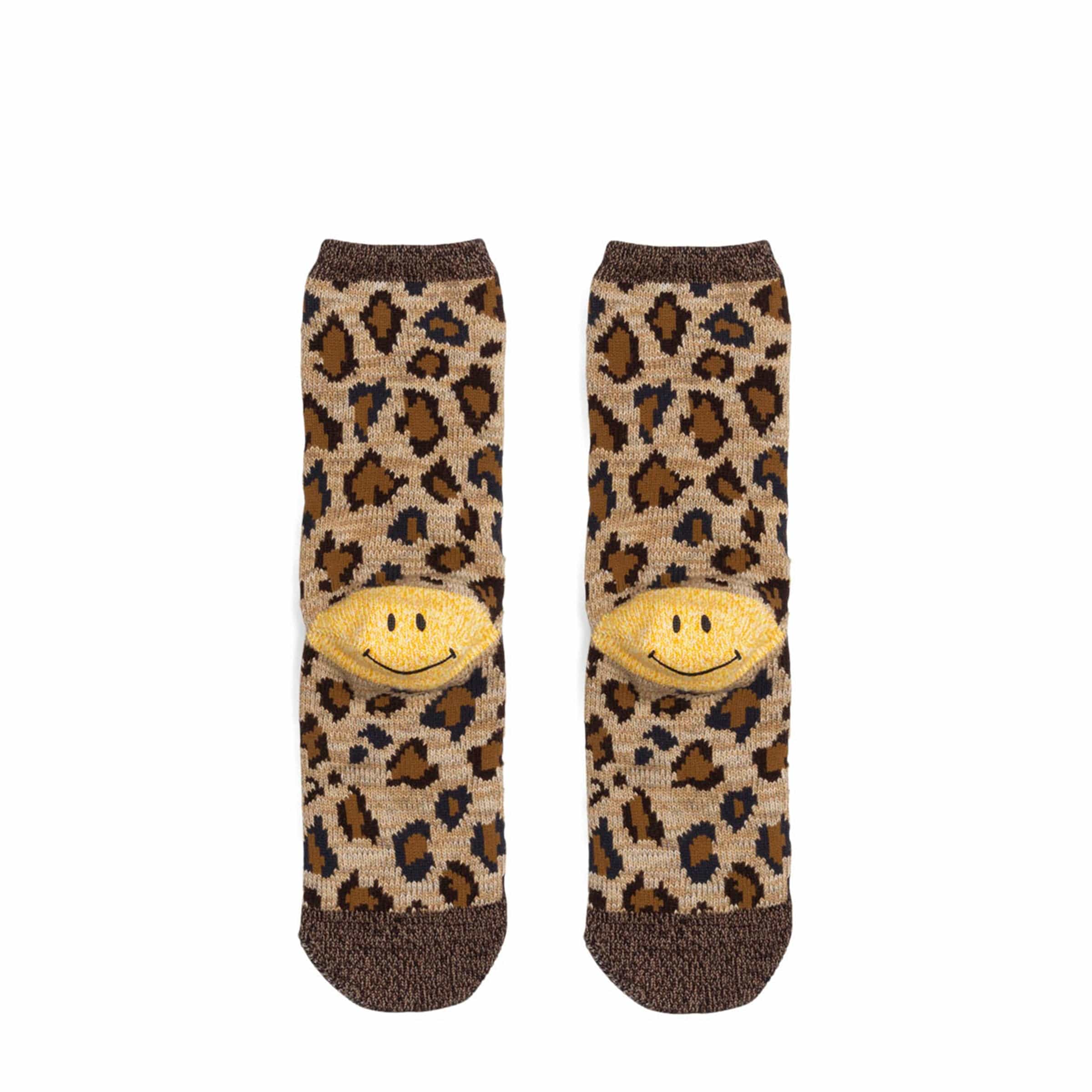 84 YARNS RAININBOWY HAPPY HEEL LEOPARD SOCKS、mySite、zt4zffjzw