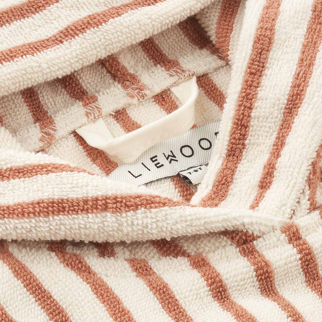  Liewood Emilia Bathrobe Poncho - Tuscany Rose/Creme de la Creme - Stripe、mySite、merchandisen