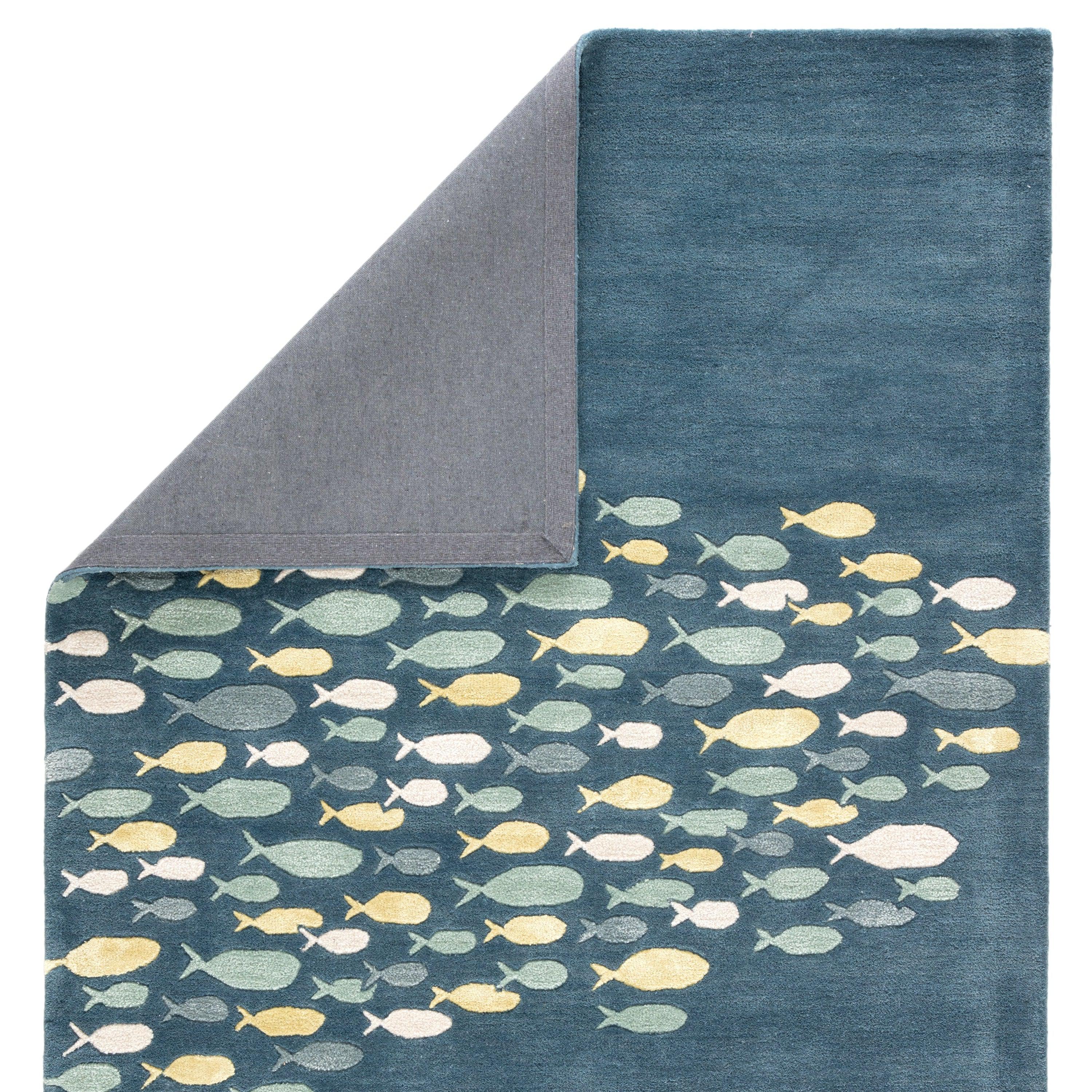 Schooled Handmade Animal Blue Gray Area Rug、mySite、gigharbornorthrealestate
