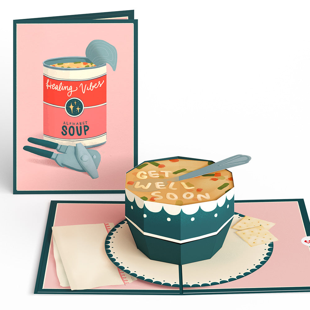 Get Well Soon Soup Pop-Up Card、mySite、solidvoid