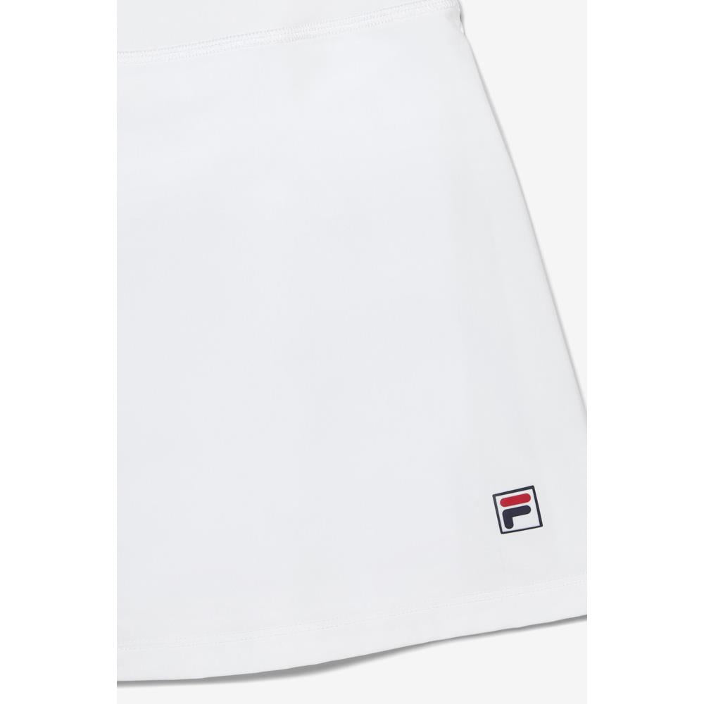 Fila Women's Essentials Long Flirty Skort - White、mySite、neckold