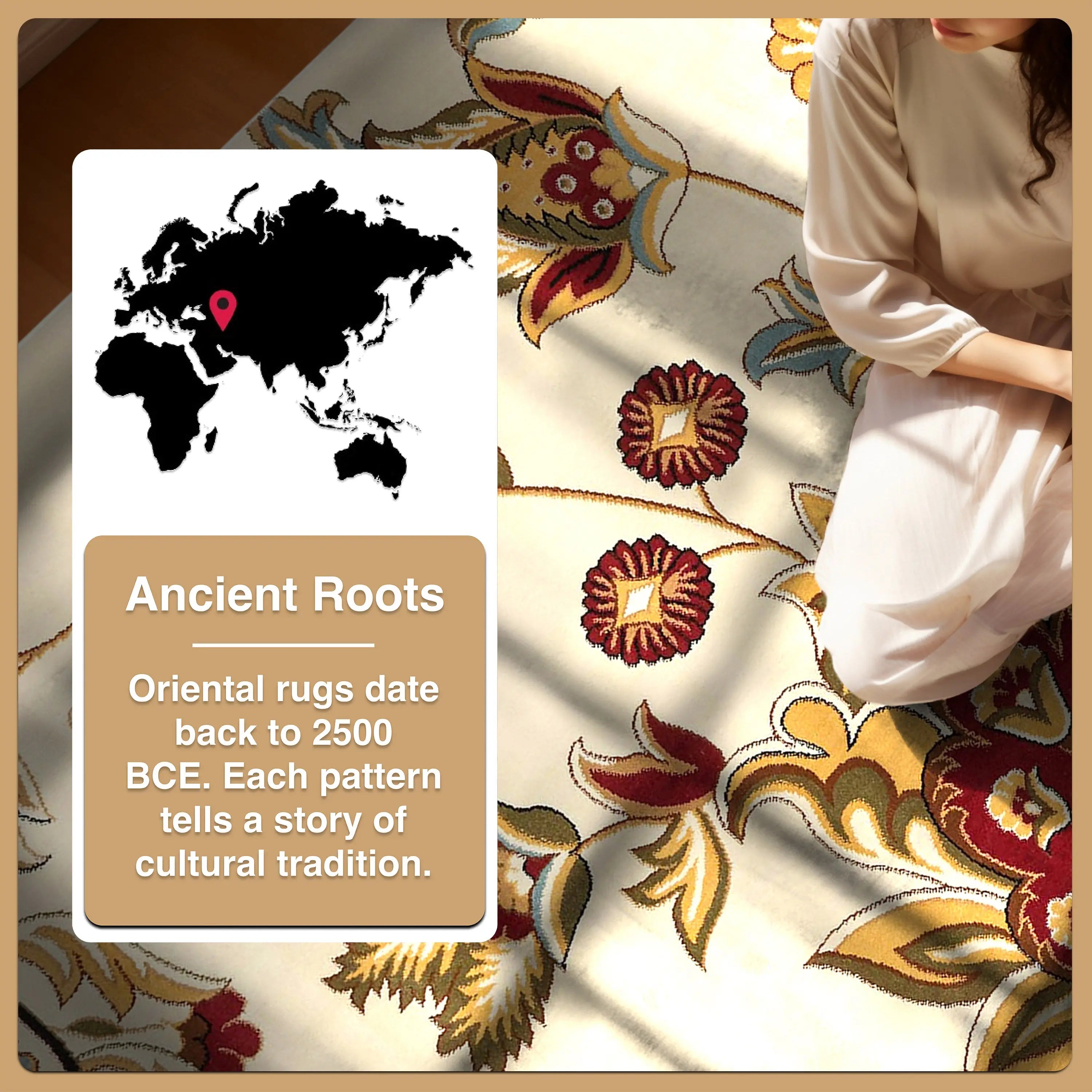 Ashley Oriental Ivory Oriental Rug、mySite、gigharbornorthrealestate