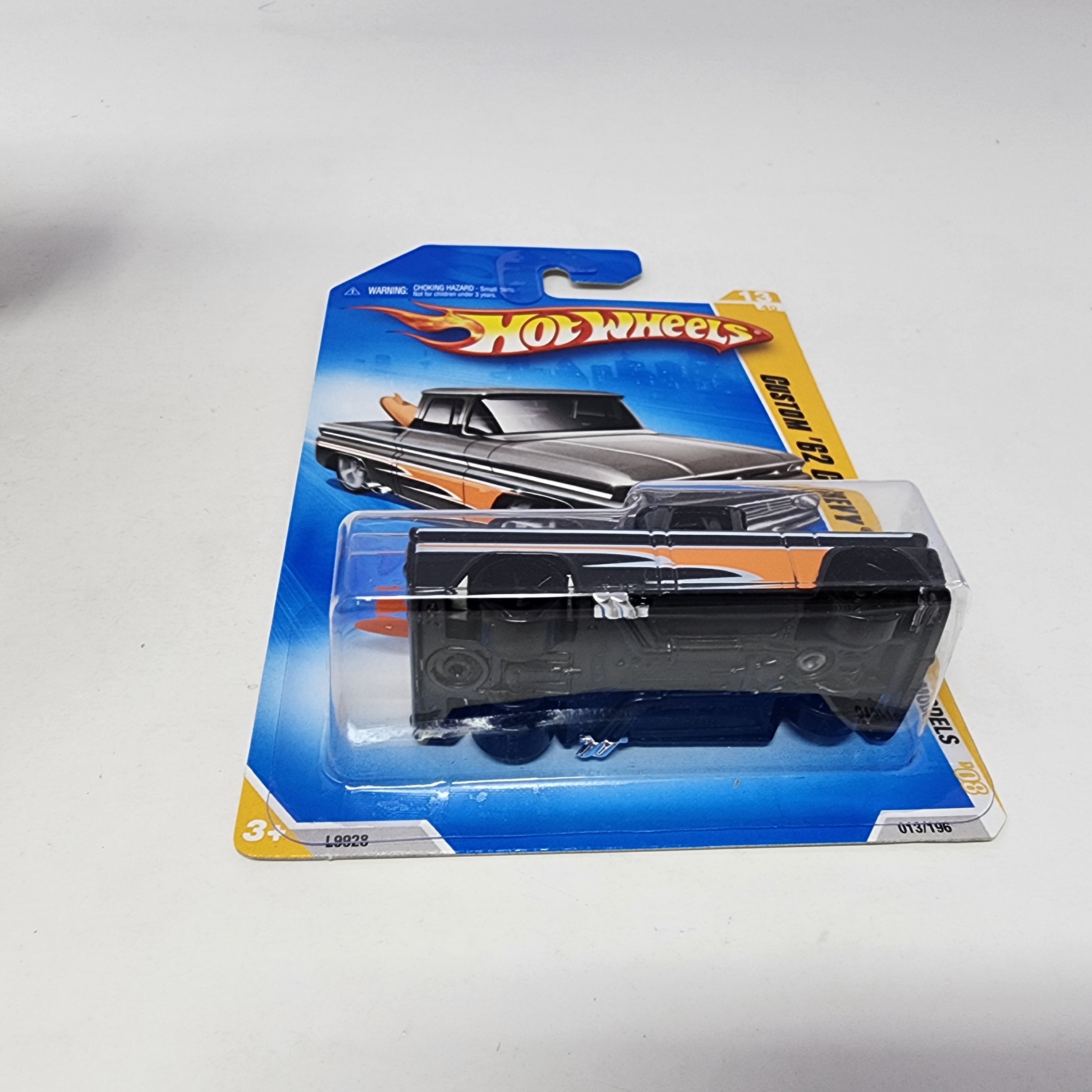 Custom '62 Chevy #13 * BLACK * Hot Wheels 2008、mySite、hgirdovlk