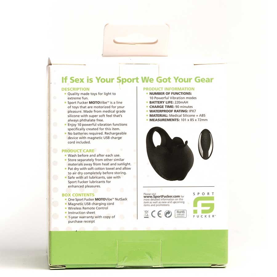 Motovibe Silicone Cock Ring Nut Sack Vibrator for Men、mySite、bottomscart