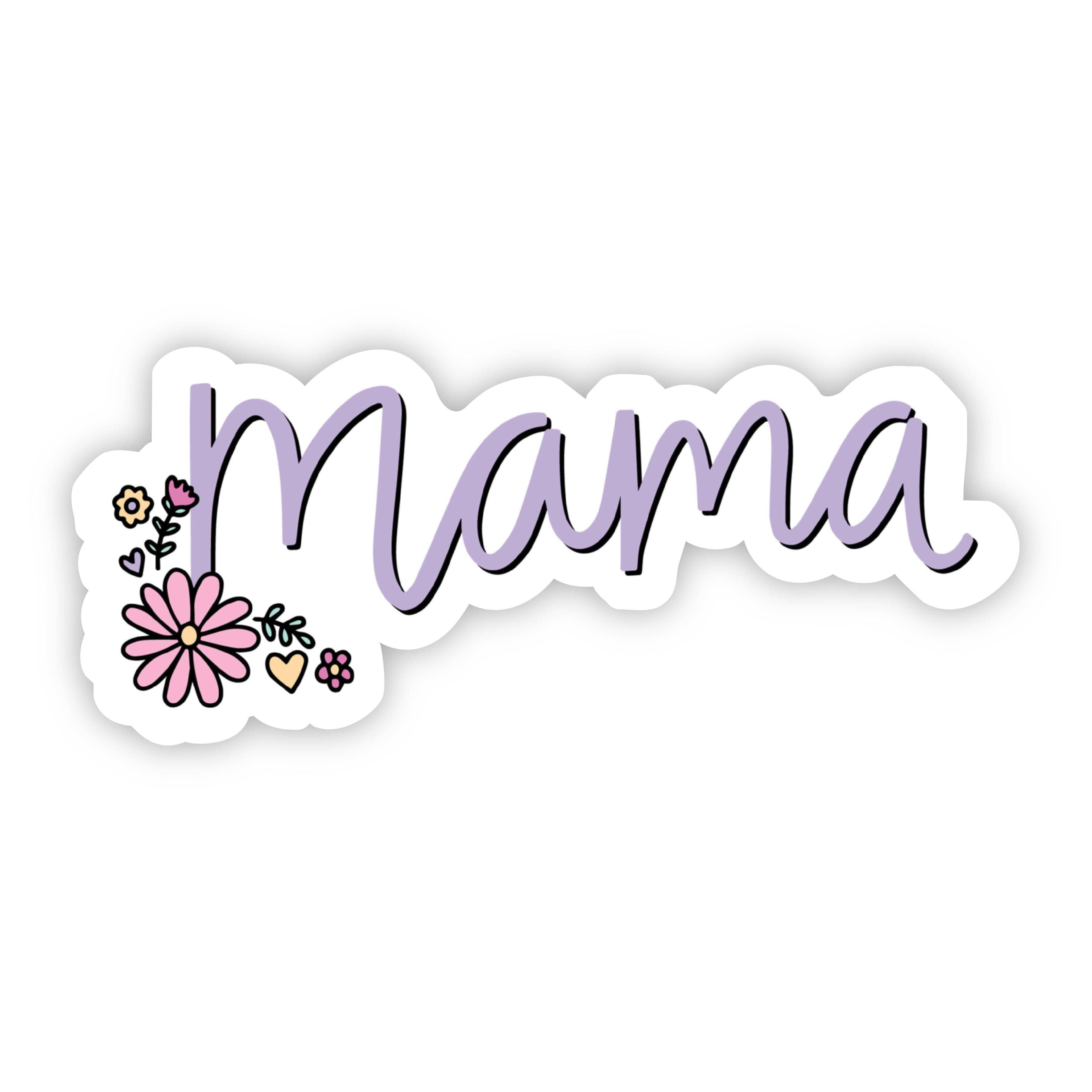  Mama Purple Floral Sticker、mySite、elrpsem3k