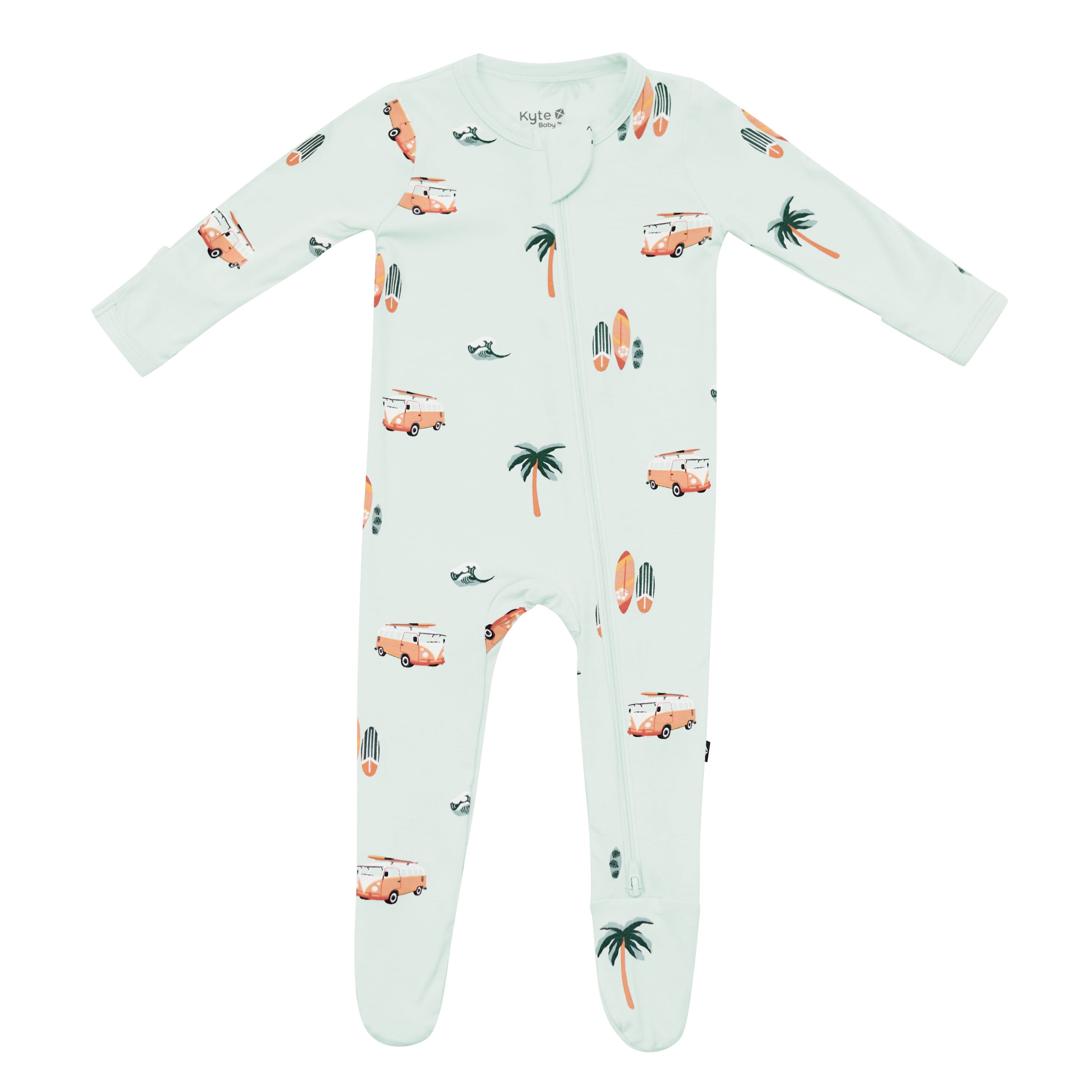  Zippered Footie in Dew Surf、mySite、layawaytickets