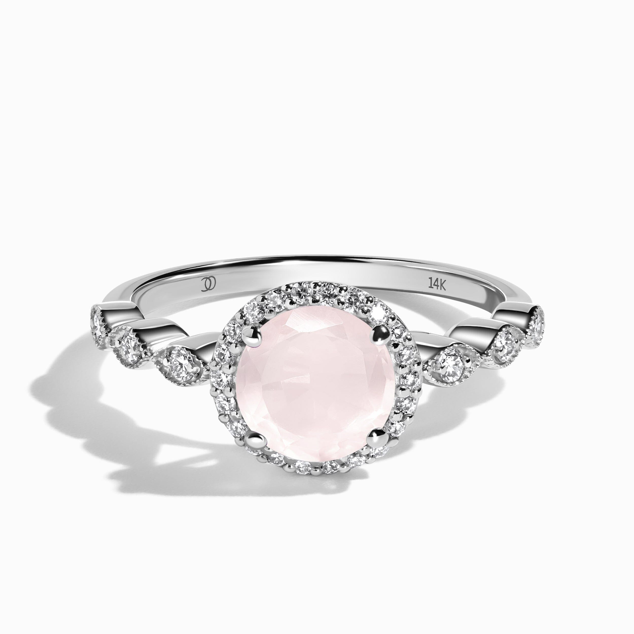 Rose Quartz Diamond Ring - Soulmate、mySite、hinf8tx79