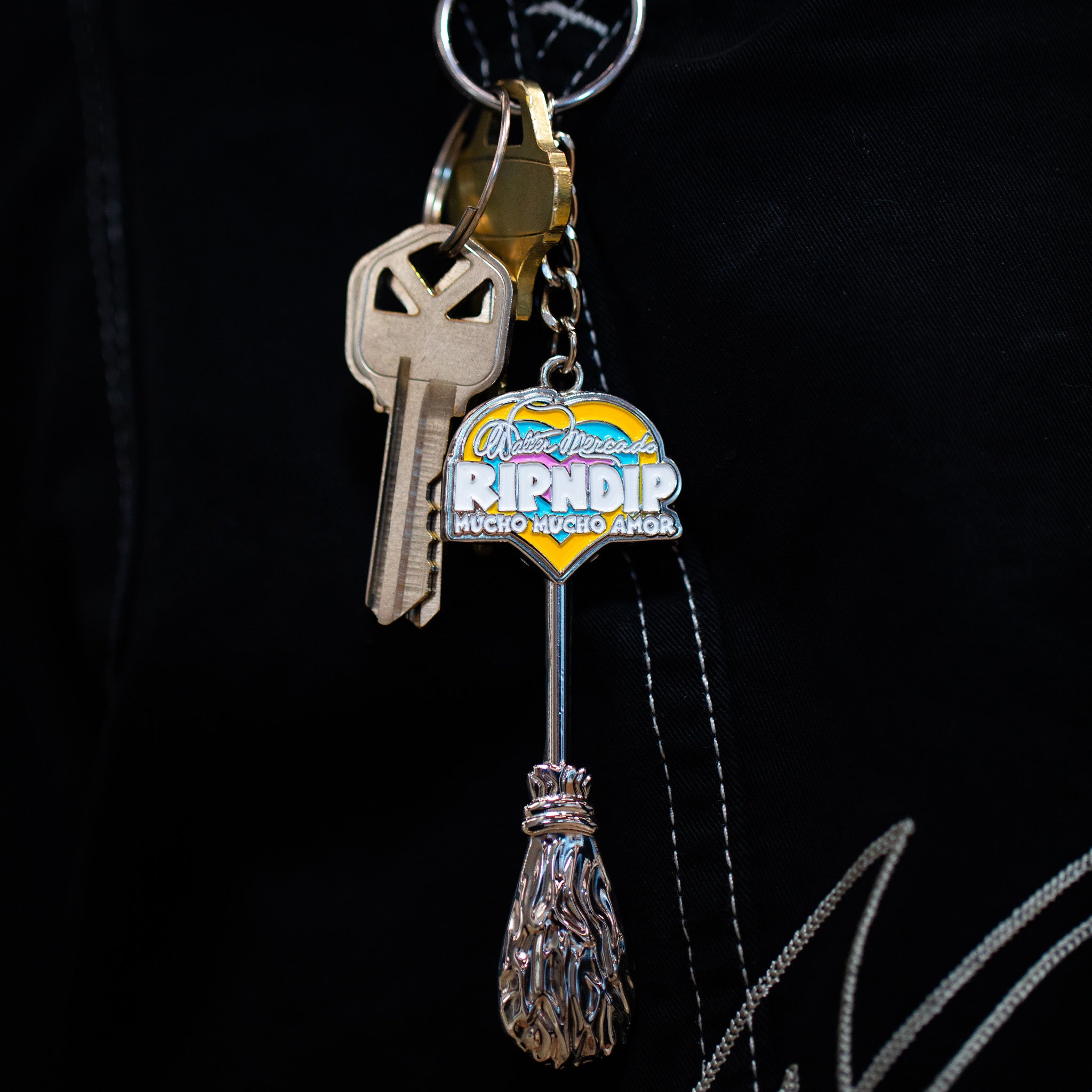  RIPNDIP Mucho Keychain (Silver)、mySite、merchandisen