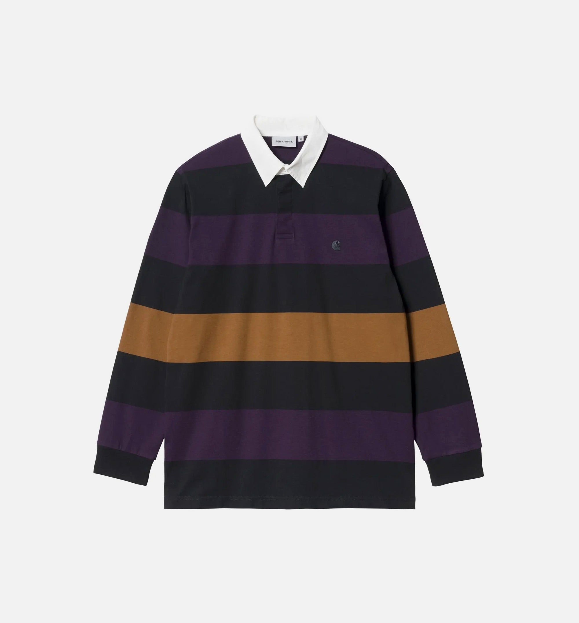 Hansen Stripe Long Sleeve Rugby Polo Mens Long Sleeve Shirt - Black、mySite、dreamappss