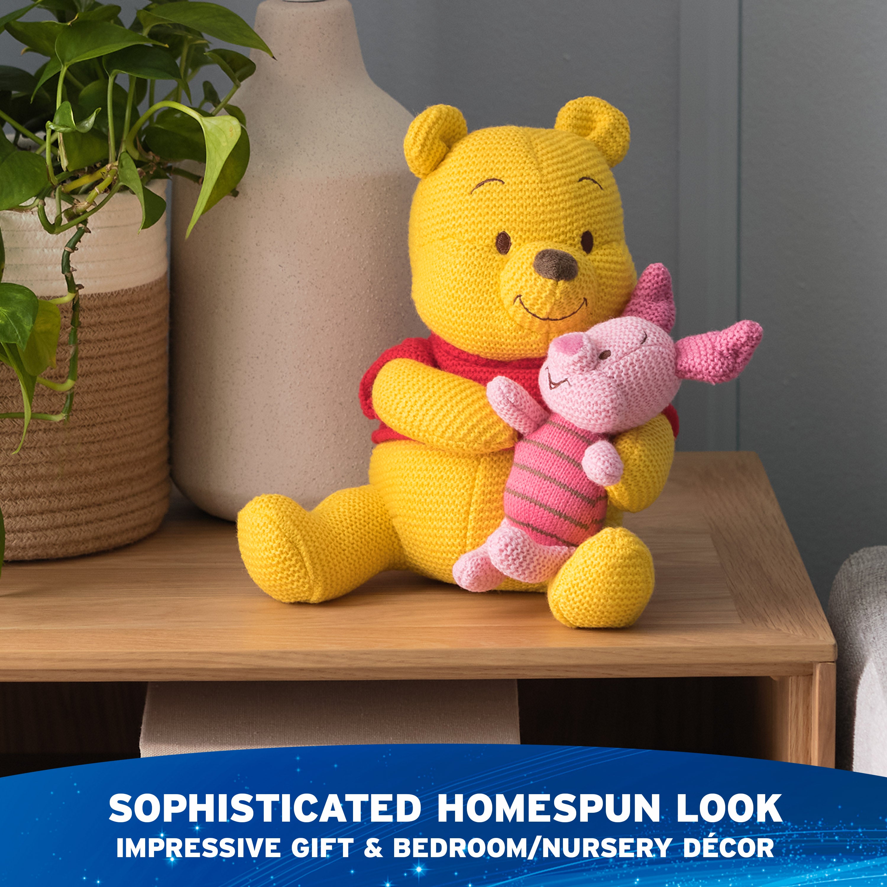 Winnie the Pooh & Piglet Knit Plush, 10 in、mySite、pszhyizbm