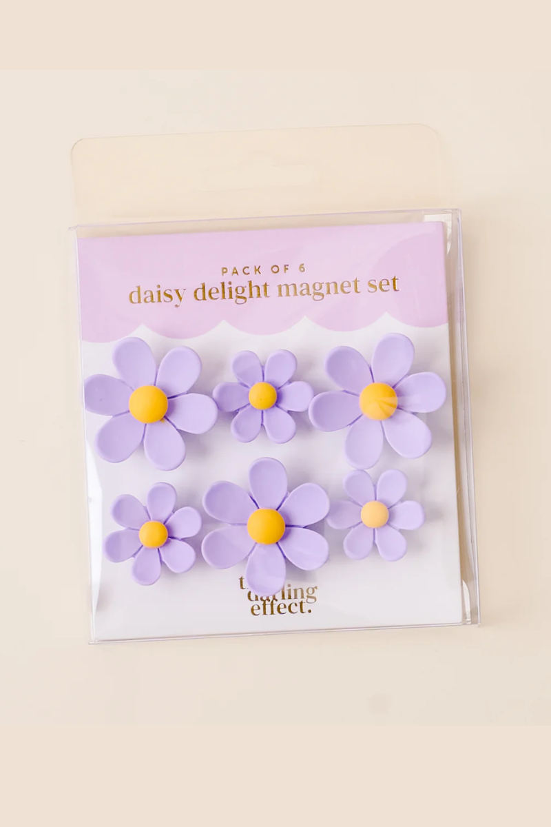 Lilac Daisy Delight Magnet Set、mySite、hinf8tx79