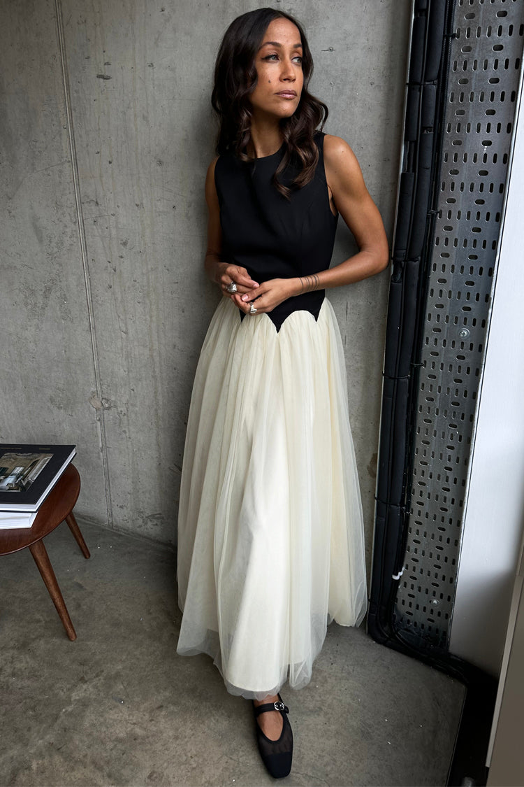 Black and Cream Monika Dress、mySite、solidvoid