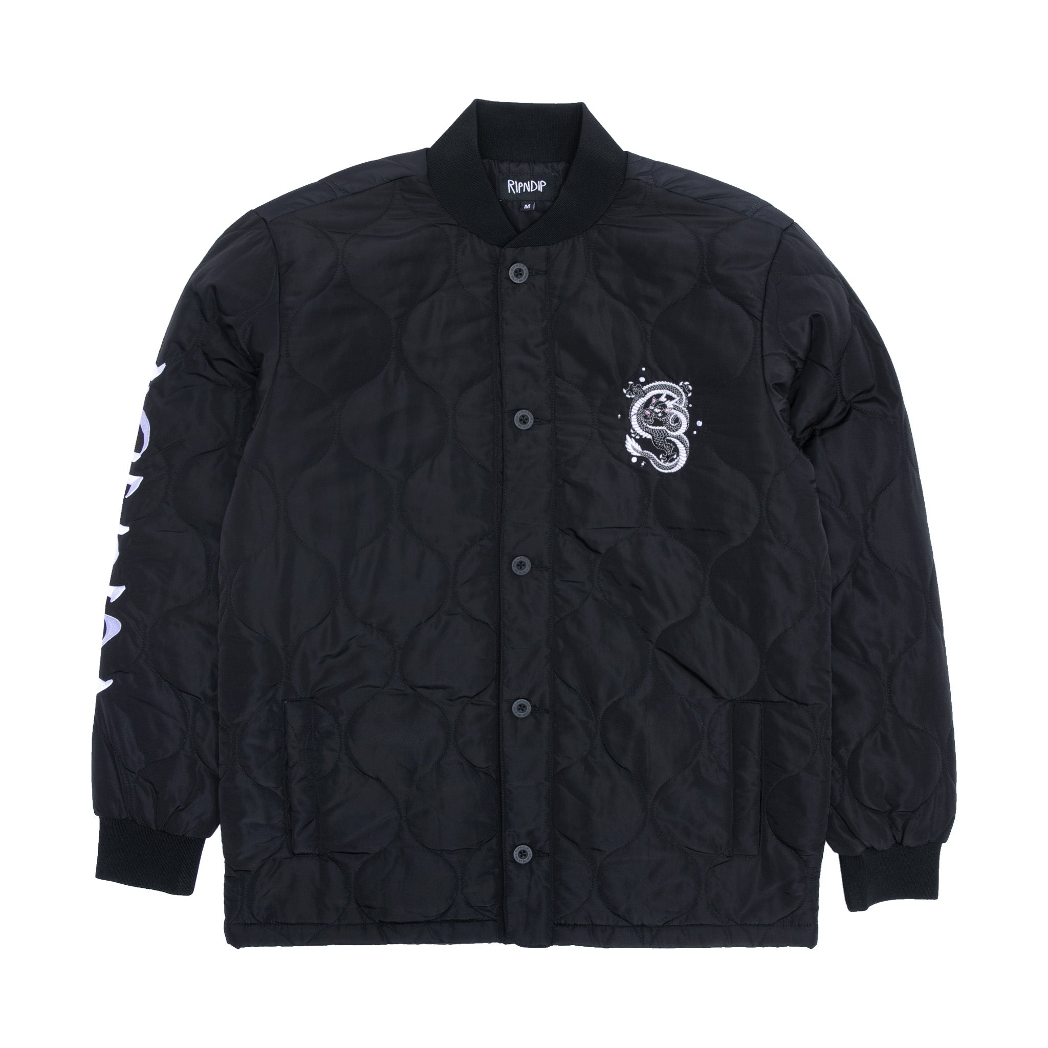  Mystic Jerm Quilted Bomber Jacket (Black)、mySite、merchandisen