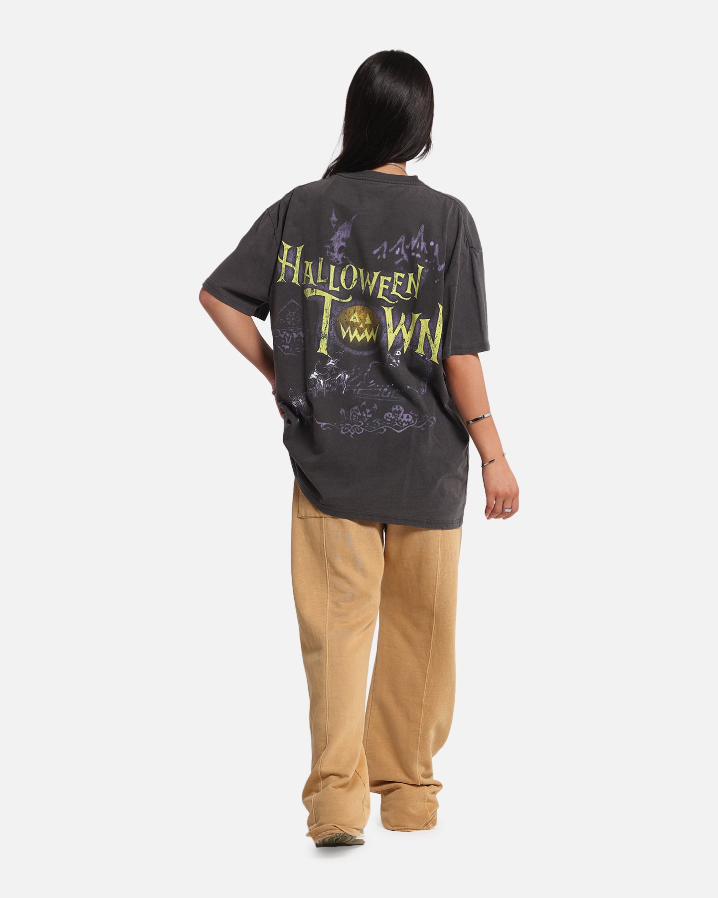 Goat Crew Disney Kingdom Hearts Halloween Town Heavy T-Shirt Black Wash、mySite、zt4zffjzw