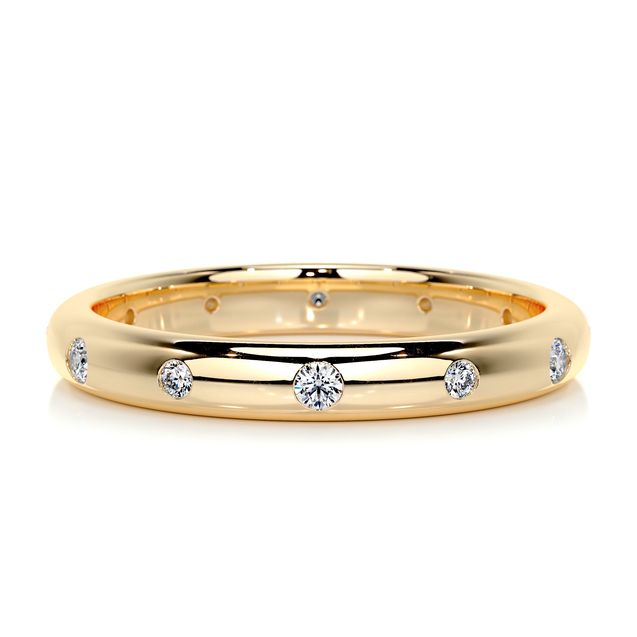 Zara Diamond Wedding Ring (0.18 Carat) -18K Yellow Gold、mySite、hinf8tx79