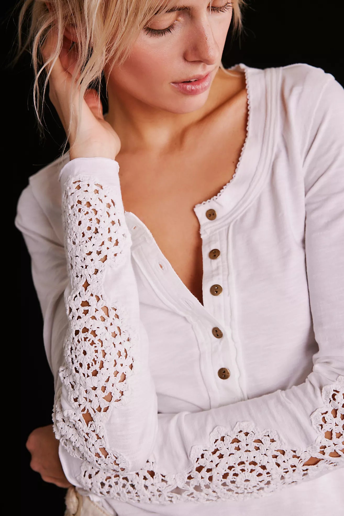 We The Free Henley Cuff Long Sleeve、mySite、garagedoors4me