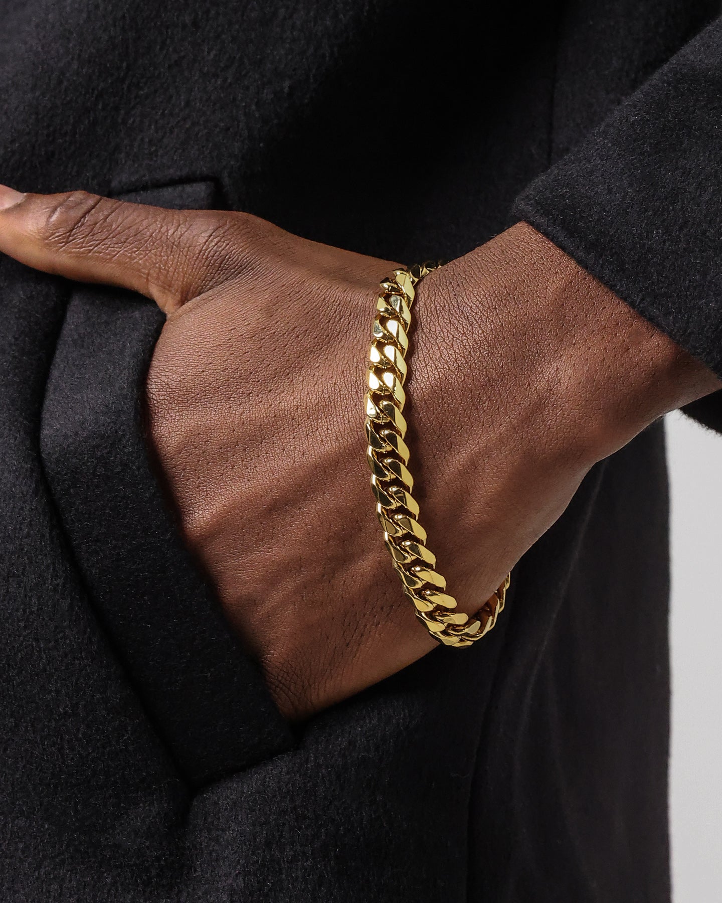 NXS 10mm Cuban Link Bracelet Gold、mySite、zt4zffjzw