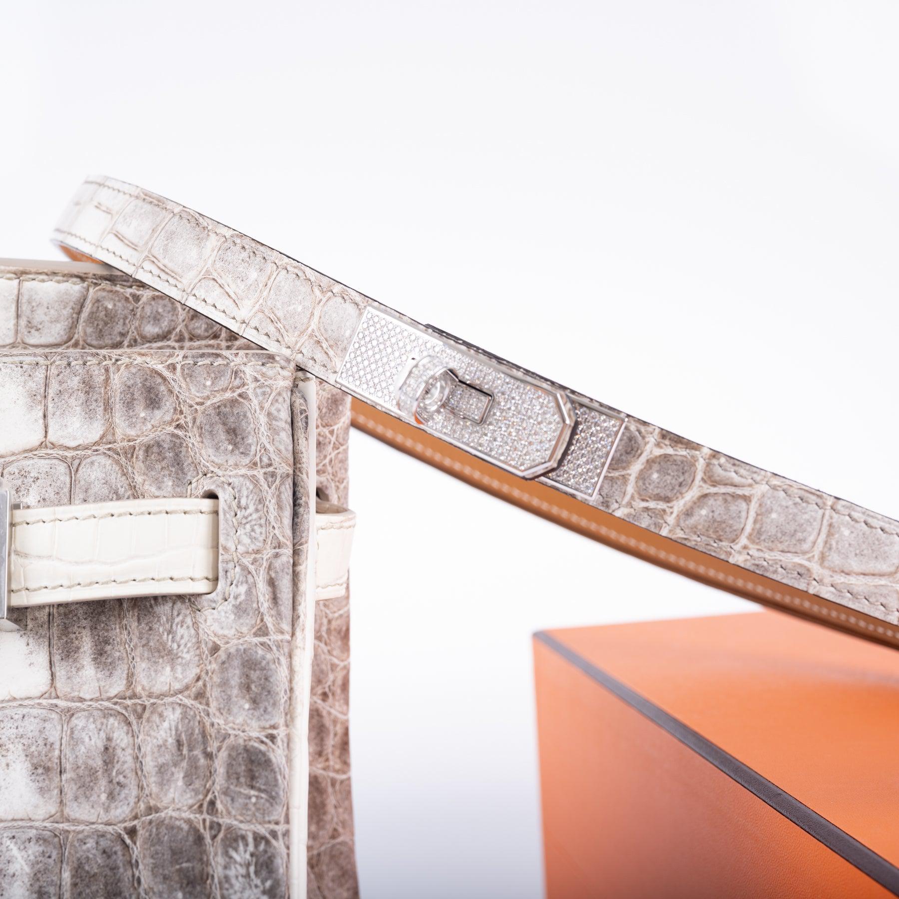 Hermès Diamond Himalaya Kelly Belt Matte Nilo Crocodile 18K White Gold & Diamond Hardware、mySite、garminoutage.com