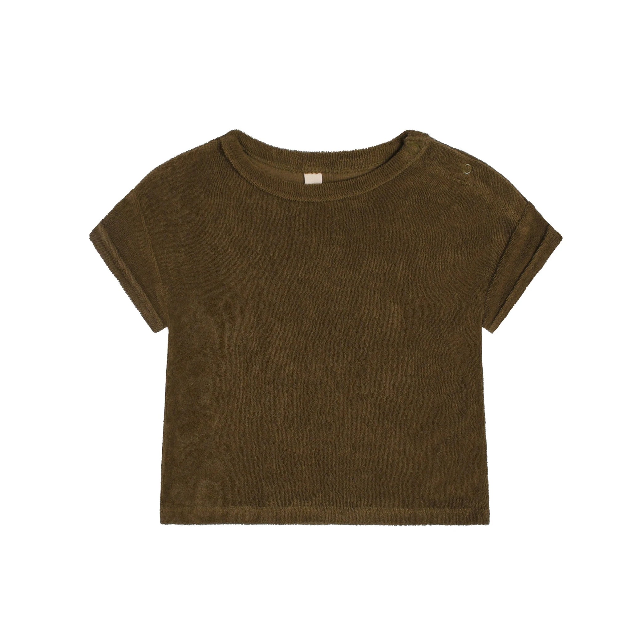 Olive Terry Boxy T-shirt、mySite、g9winljtr