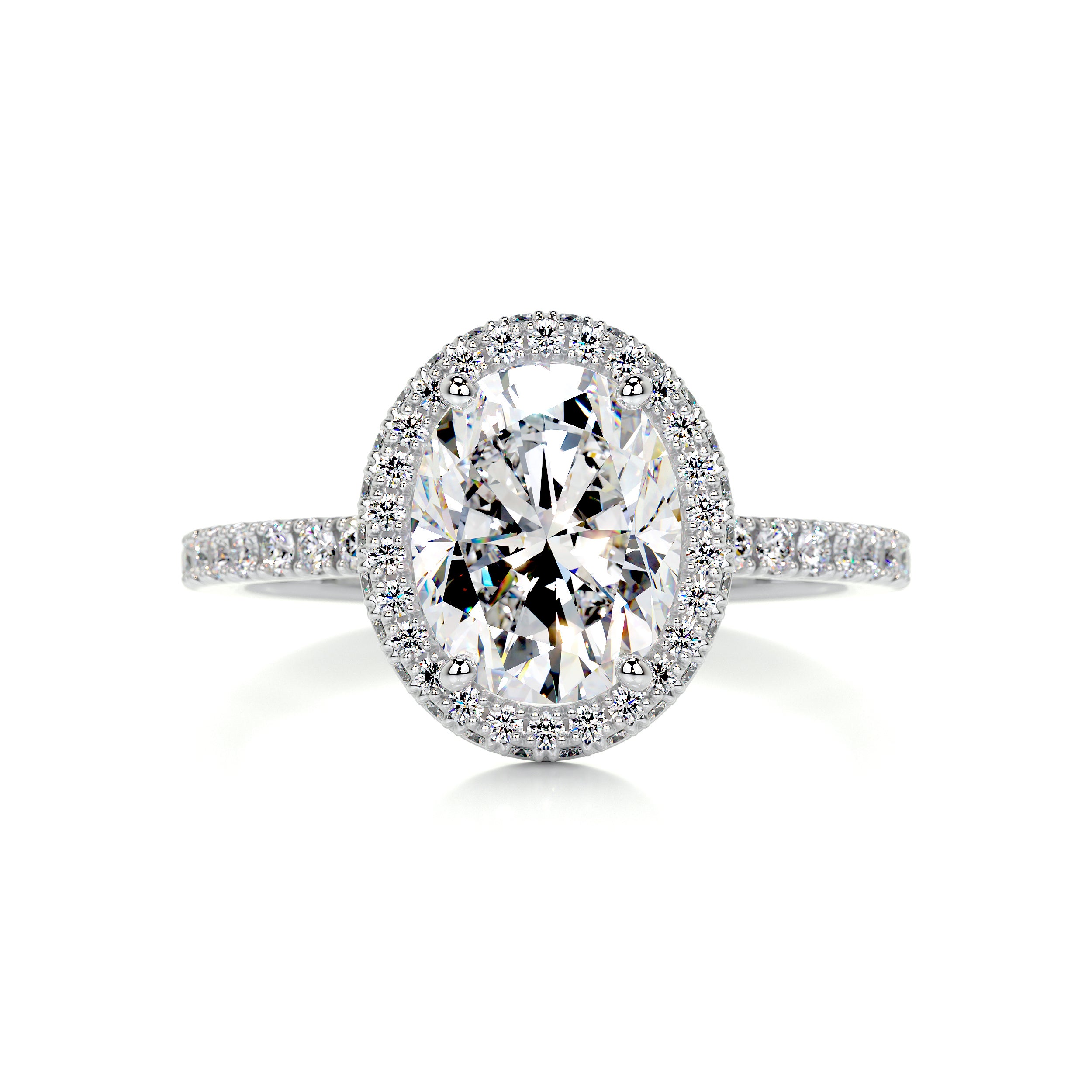 Parker Moissanite & Diamond Ring -14K White Gold、mySite、hinf8tx79