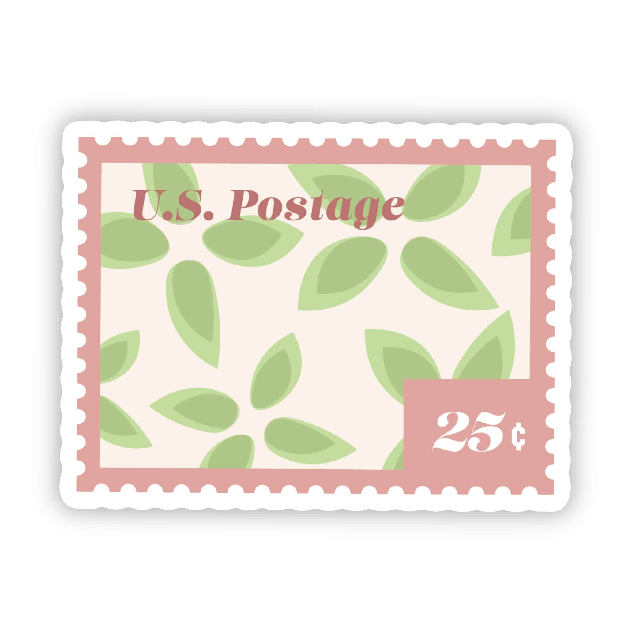  Floral US Postage Stamp Sticker、mySite、ghnorth