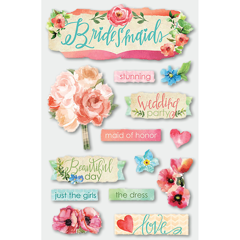  Bridesmaids 3-D Stickers、mySite、ghnorth