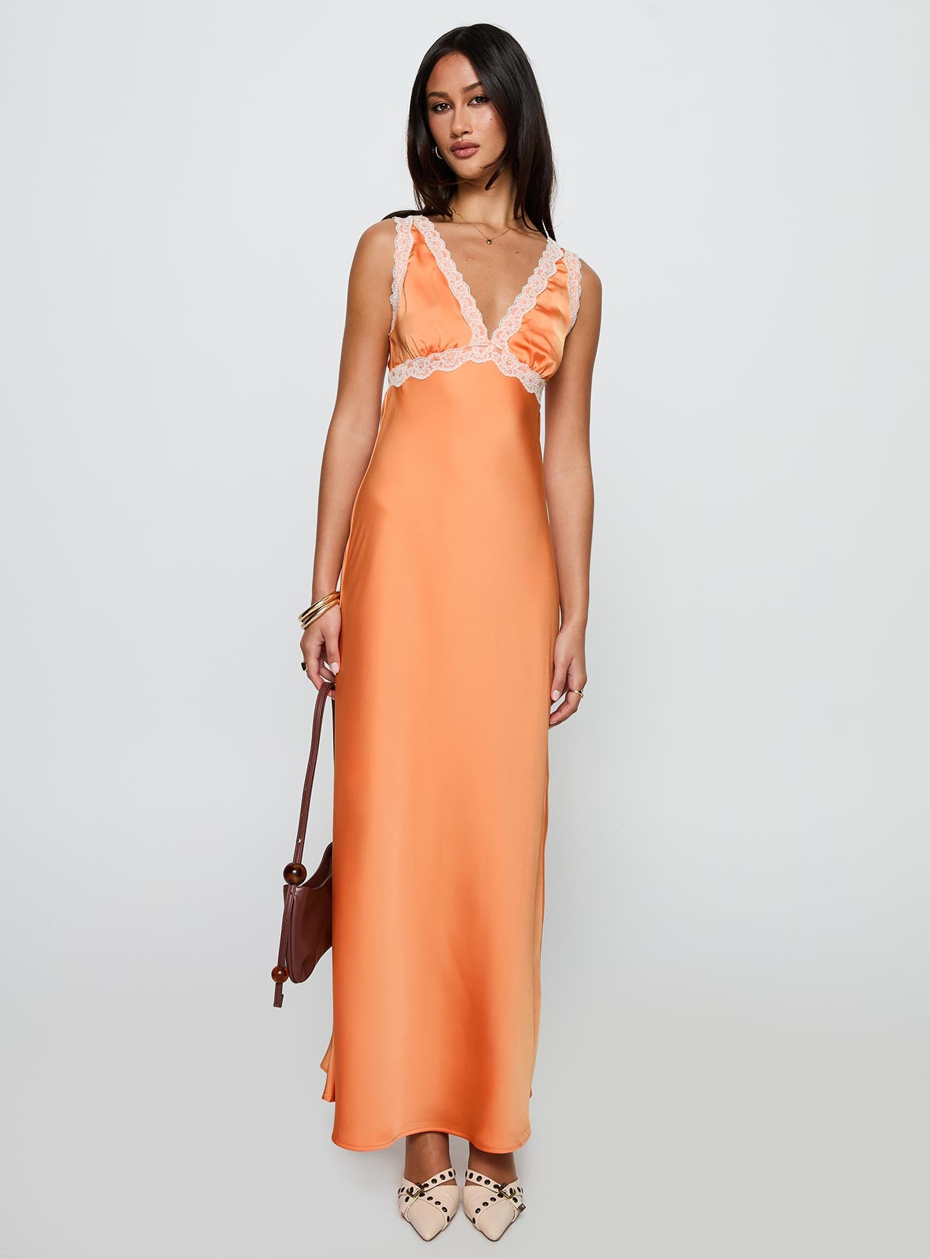Natassja Maxi Dress Orange、mySite、solidvoid