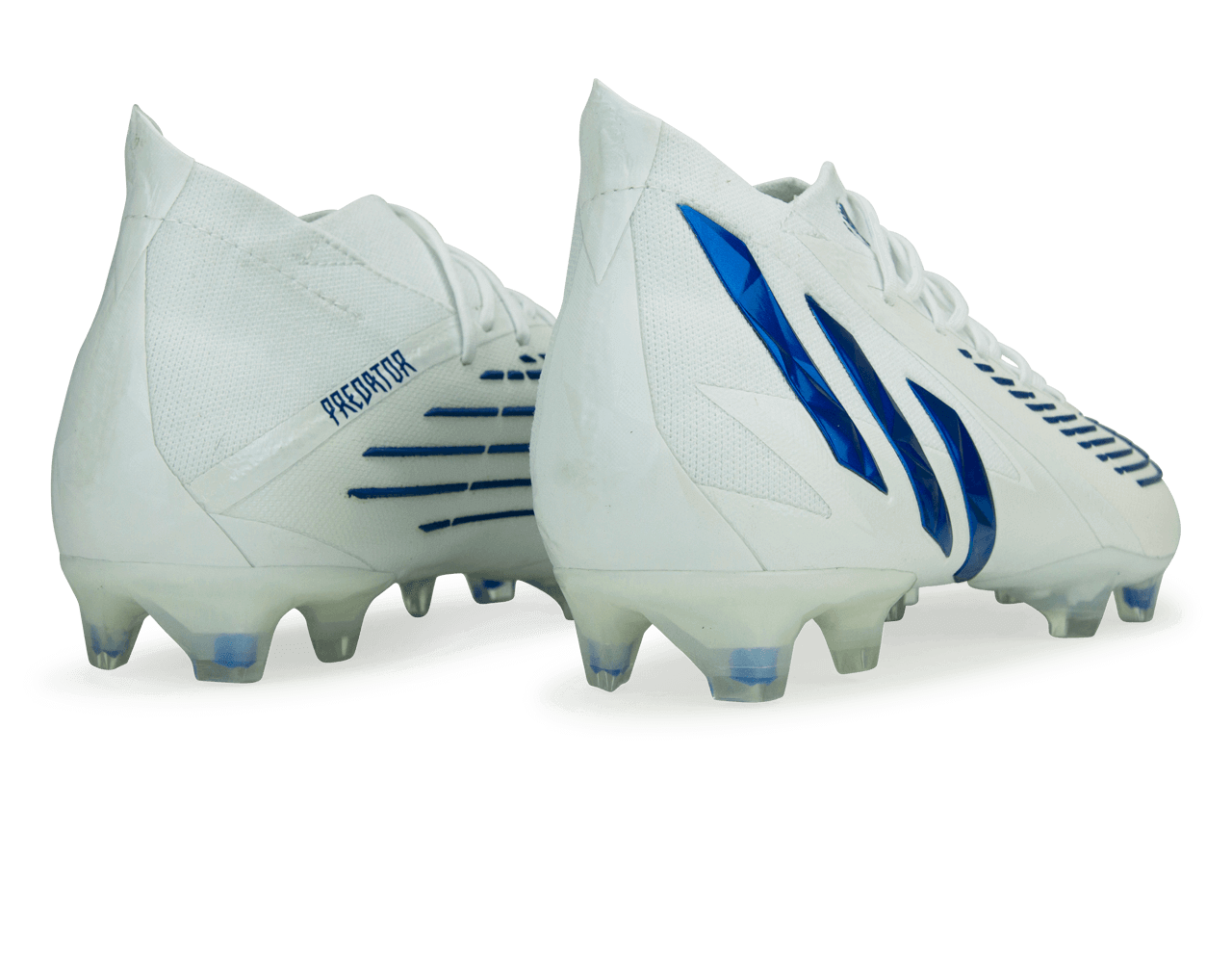 adidas Men's Predator Edge.1 FG White/Hi-Res Blue、mySite、noshort