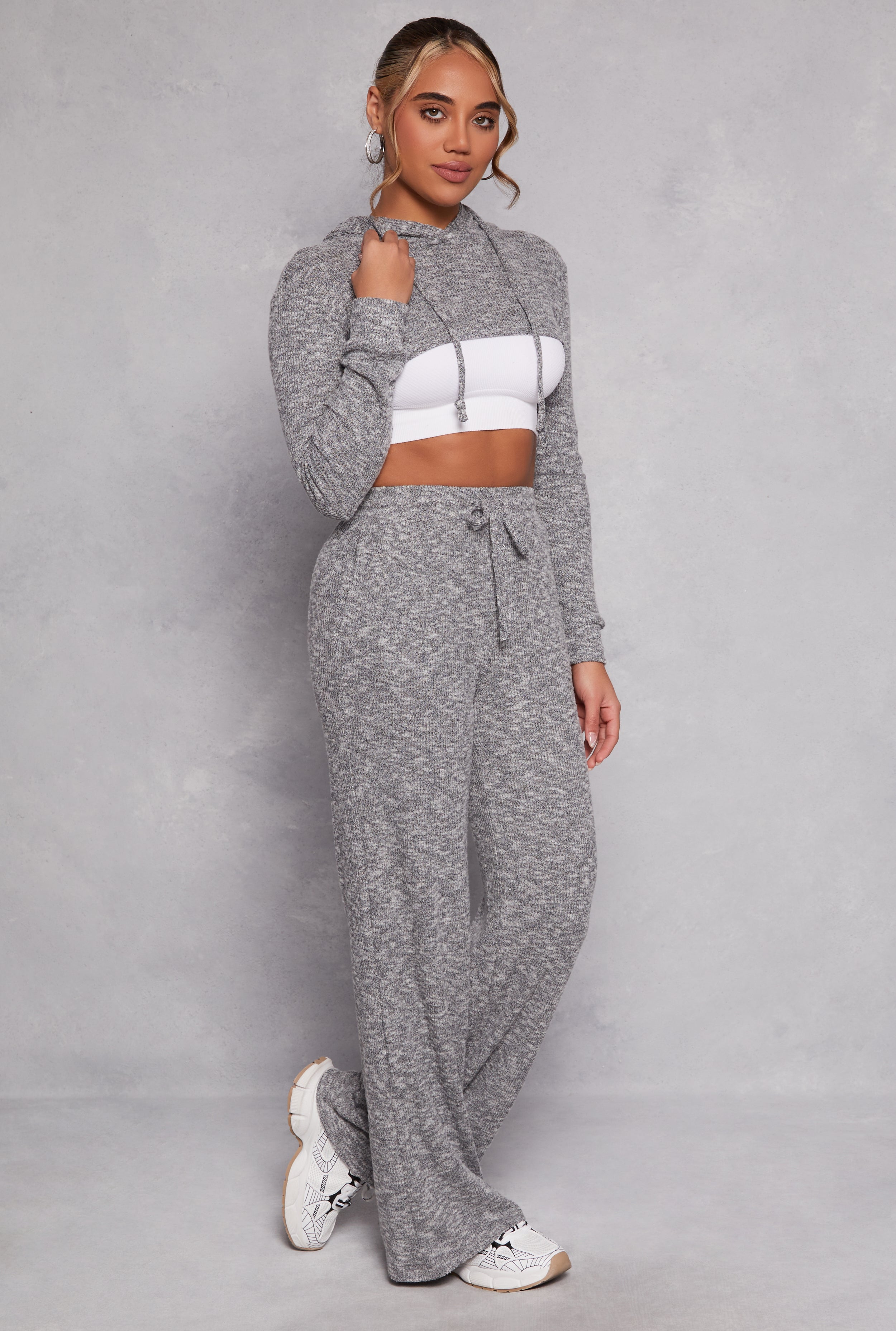 Daisy Ribbed Knit Wide Leg Pants、mySite、camillekostekn